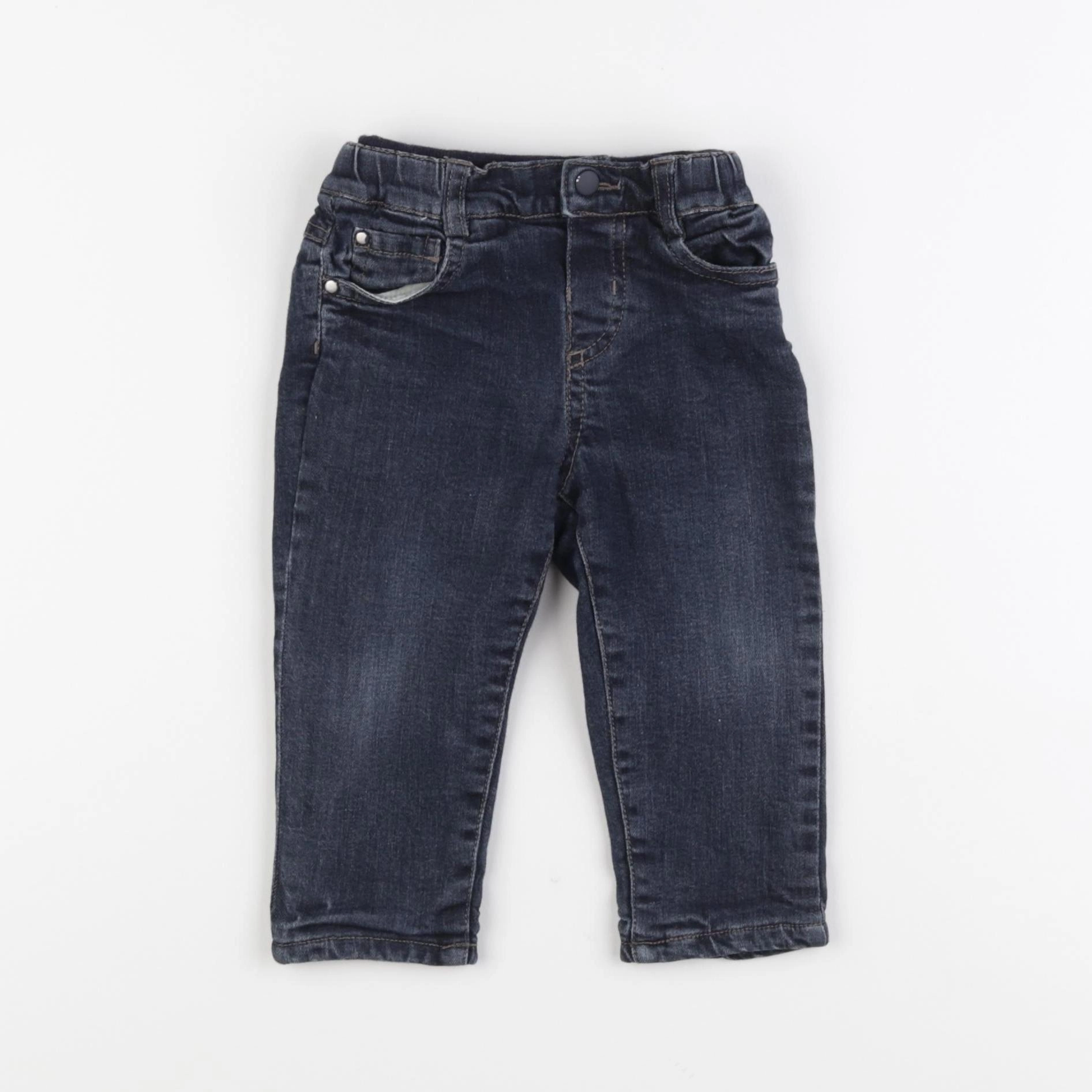 Boutchou - jean doublé bleu - 9 mois