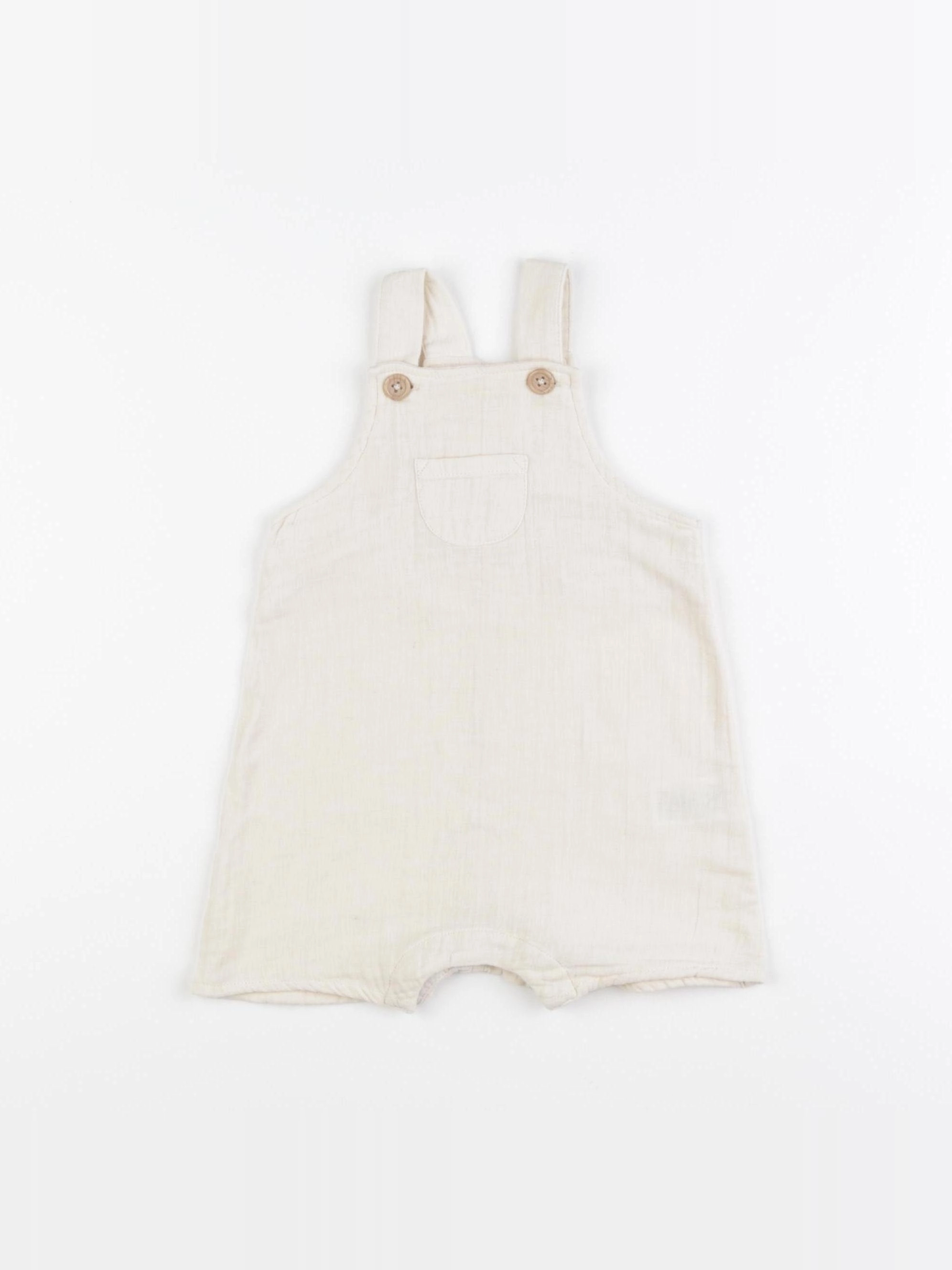 Petit Bateau - salopette beige - 6 mois