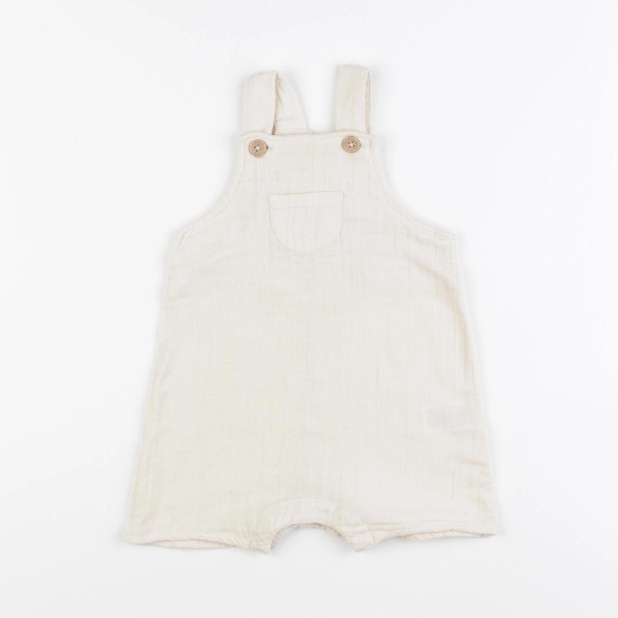 Petit Bateau - salopette beige - 6 mois