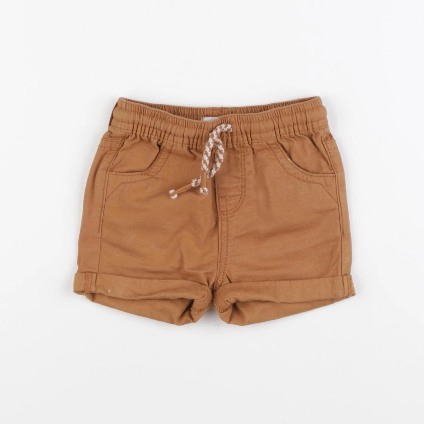 Vertbaudet - short marron - 6 mois