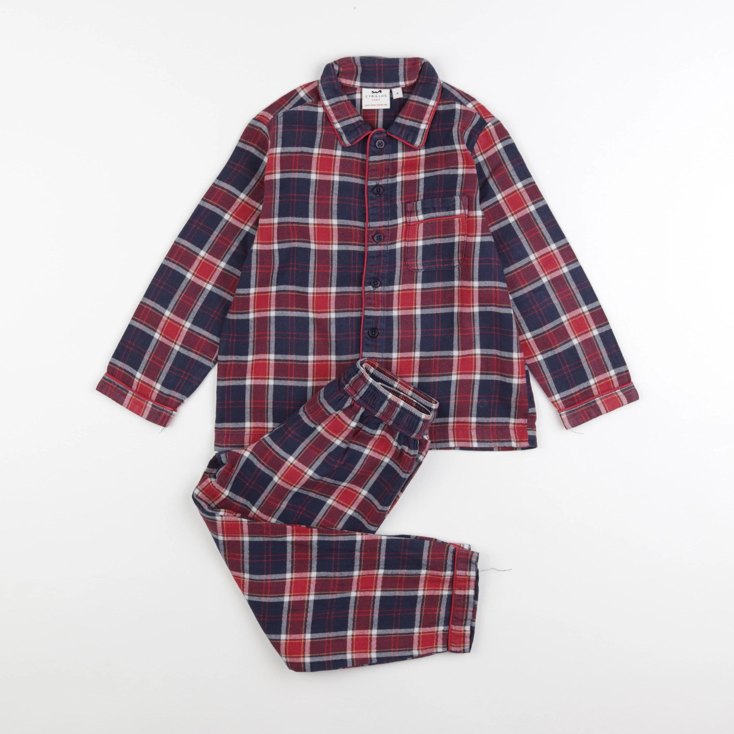 Cyrillus - pyjama coton bleu - 4 ans
