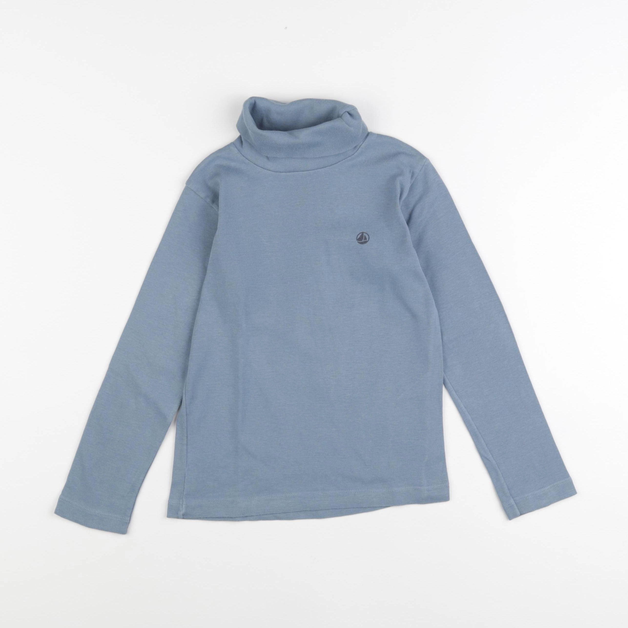 Petit Bateau - sous-pull bleu - 6 ans