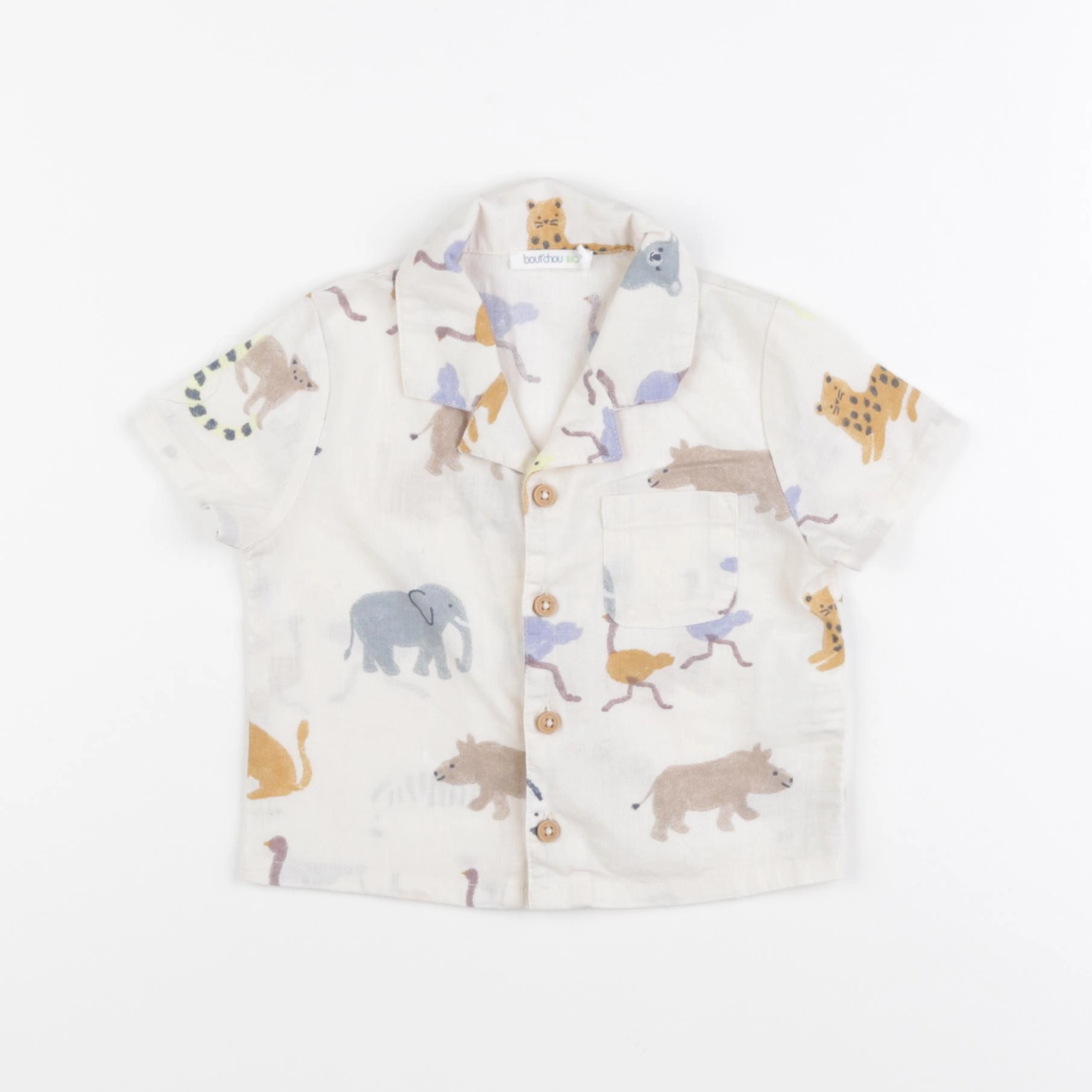 Boutchou - chemise beige - 6 mois