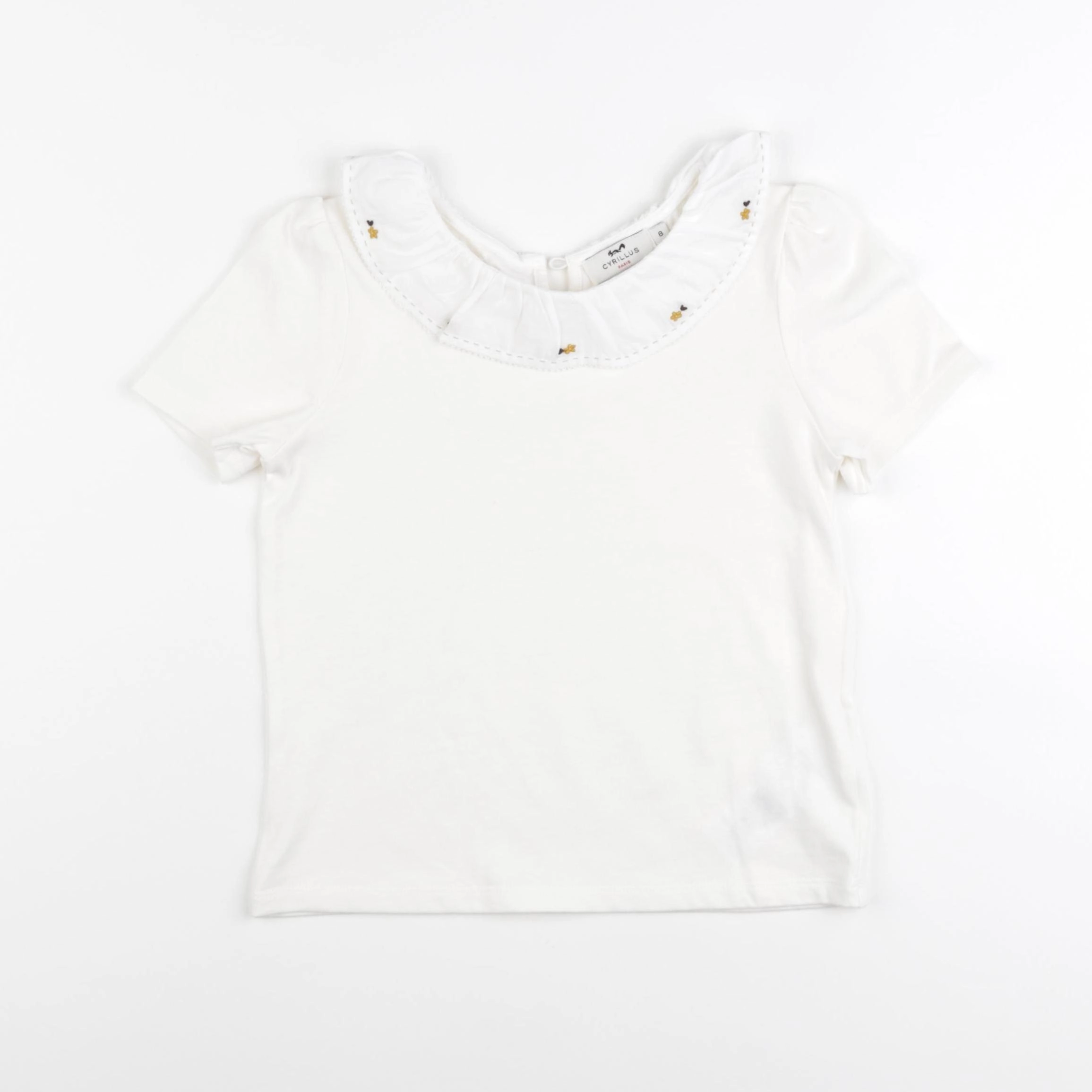 Cyrillus - tee-shirt blanc - 8 ans