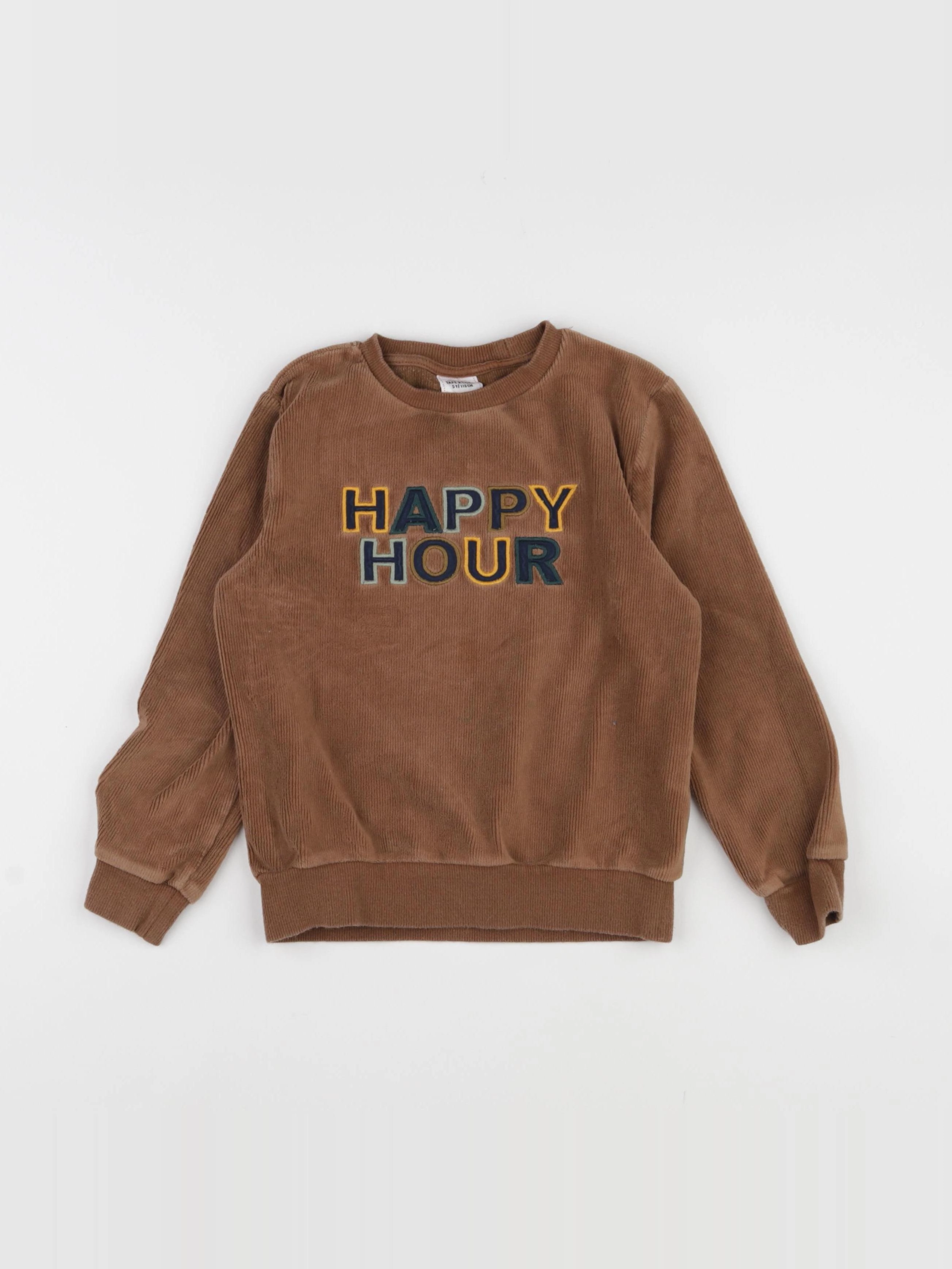 Tape à l'oeil - sweat marron - 5 ans