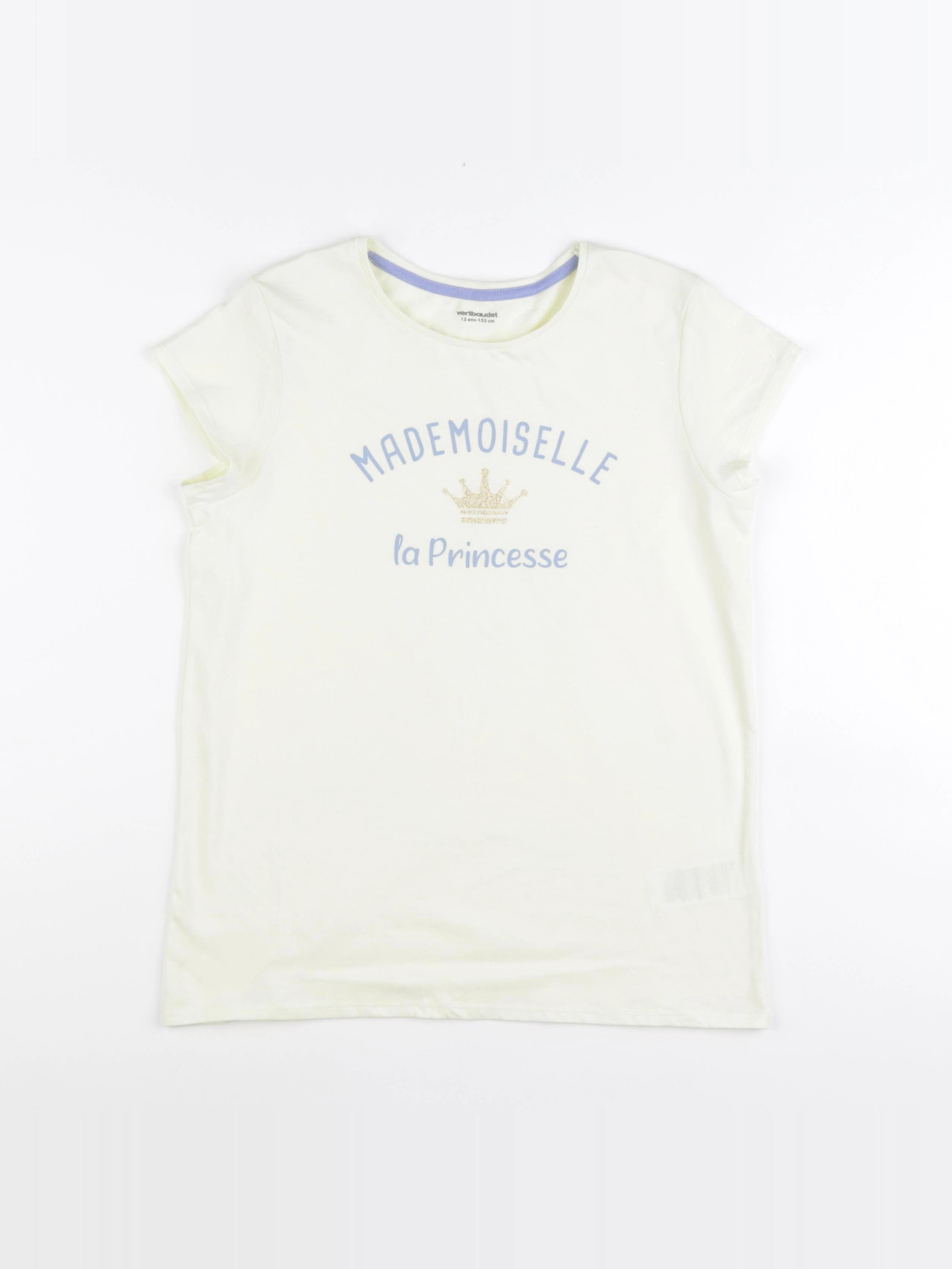 Vertbaudet - tee-shirt jaune - 12 ans