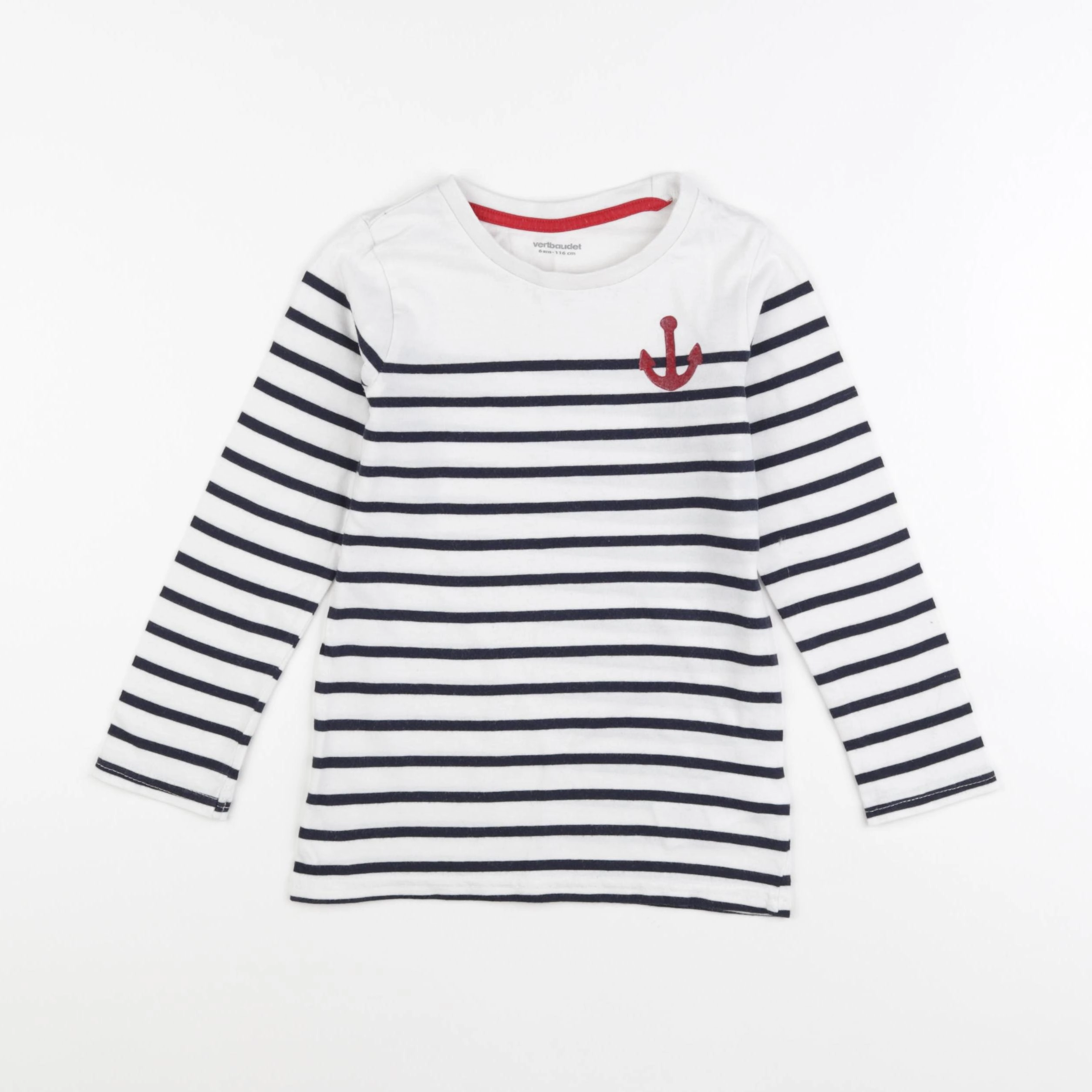 Vertbaudet - tee-shirt bleu - 6 ans