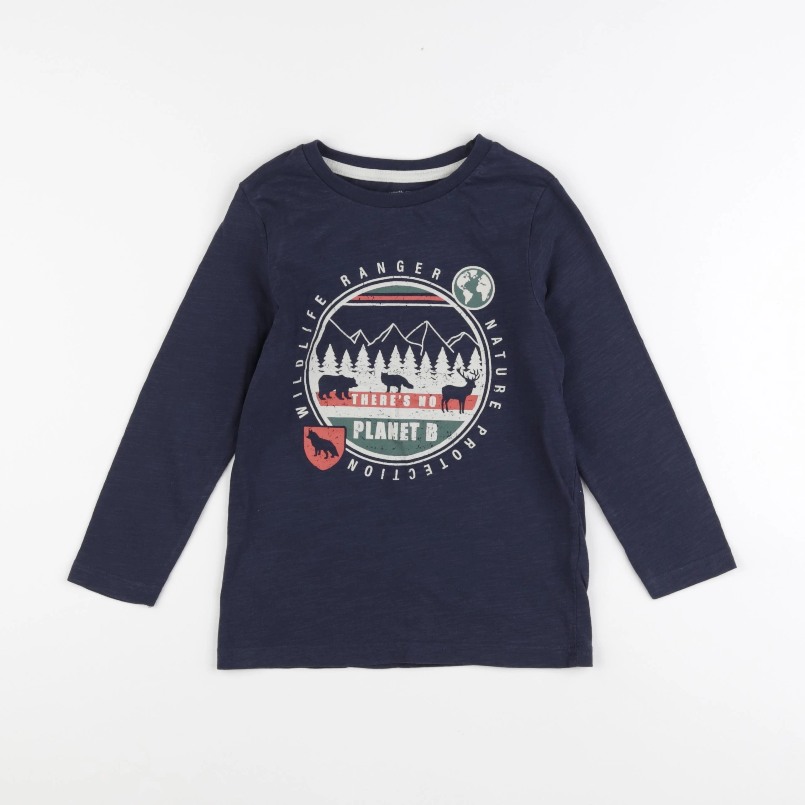 Vertbaudet - tee-shirt bleu - 6 ans