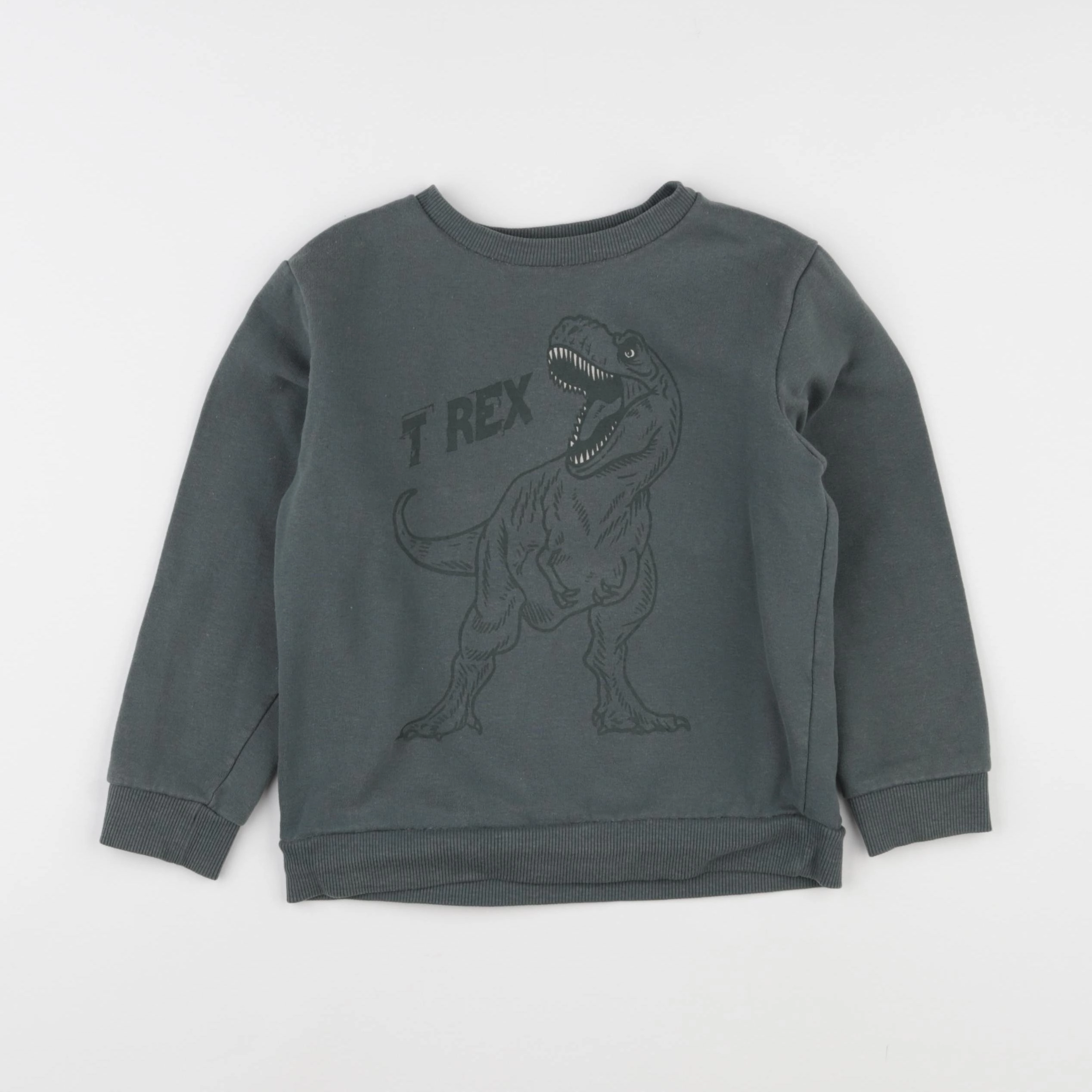 Vertbaudet - sweat vert - 6 ans