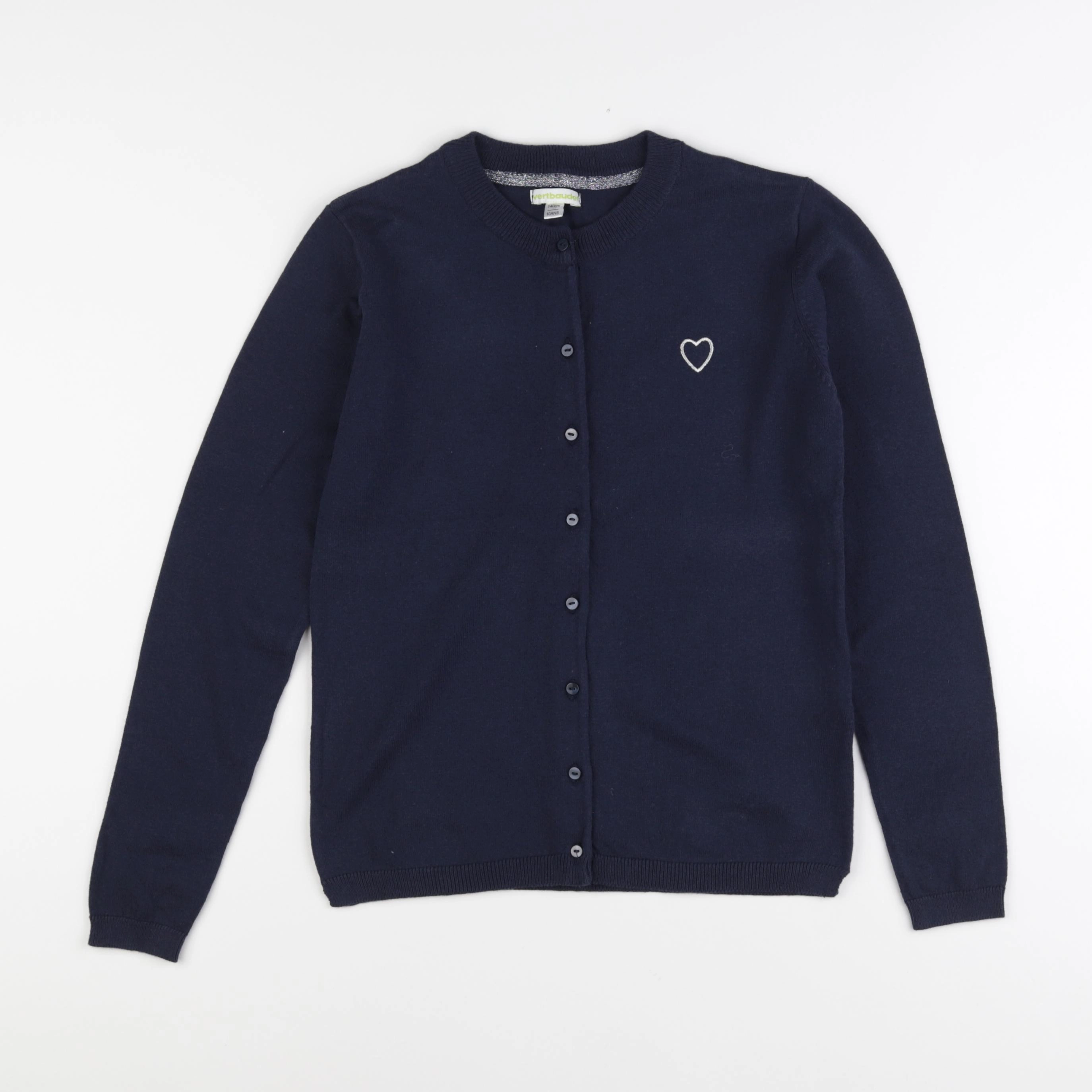 Vertbaudet - gilet bleu - 10 ans