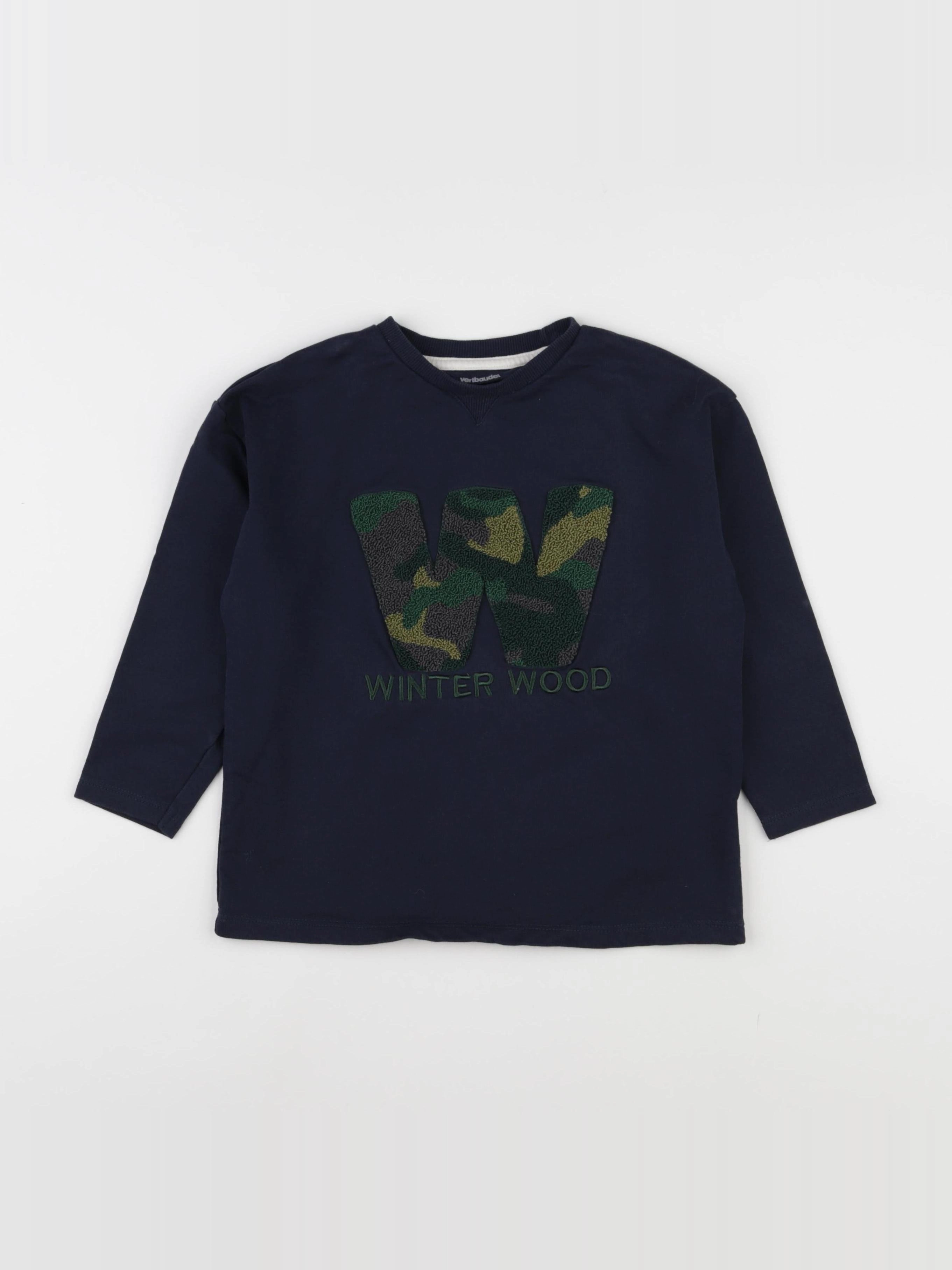 Vertbaudet - sweat bleu - 5 ans