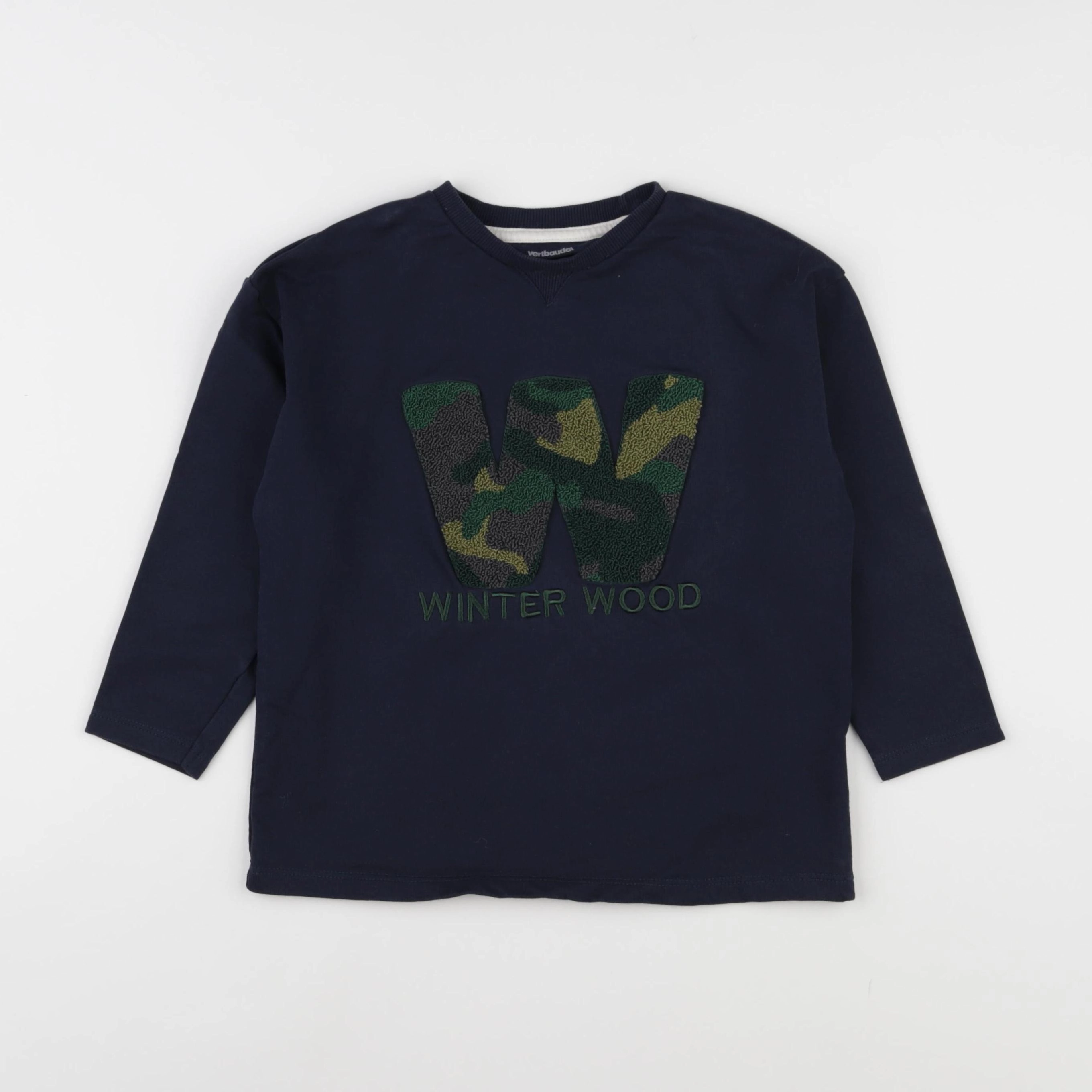 Vertbaudet - sweat bleu - 5 ans