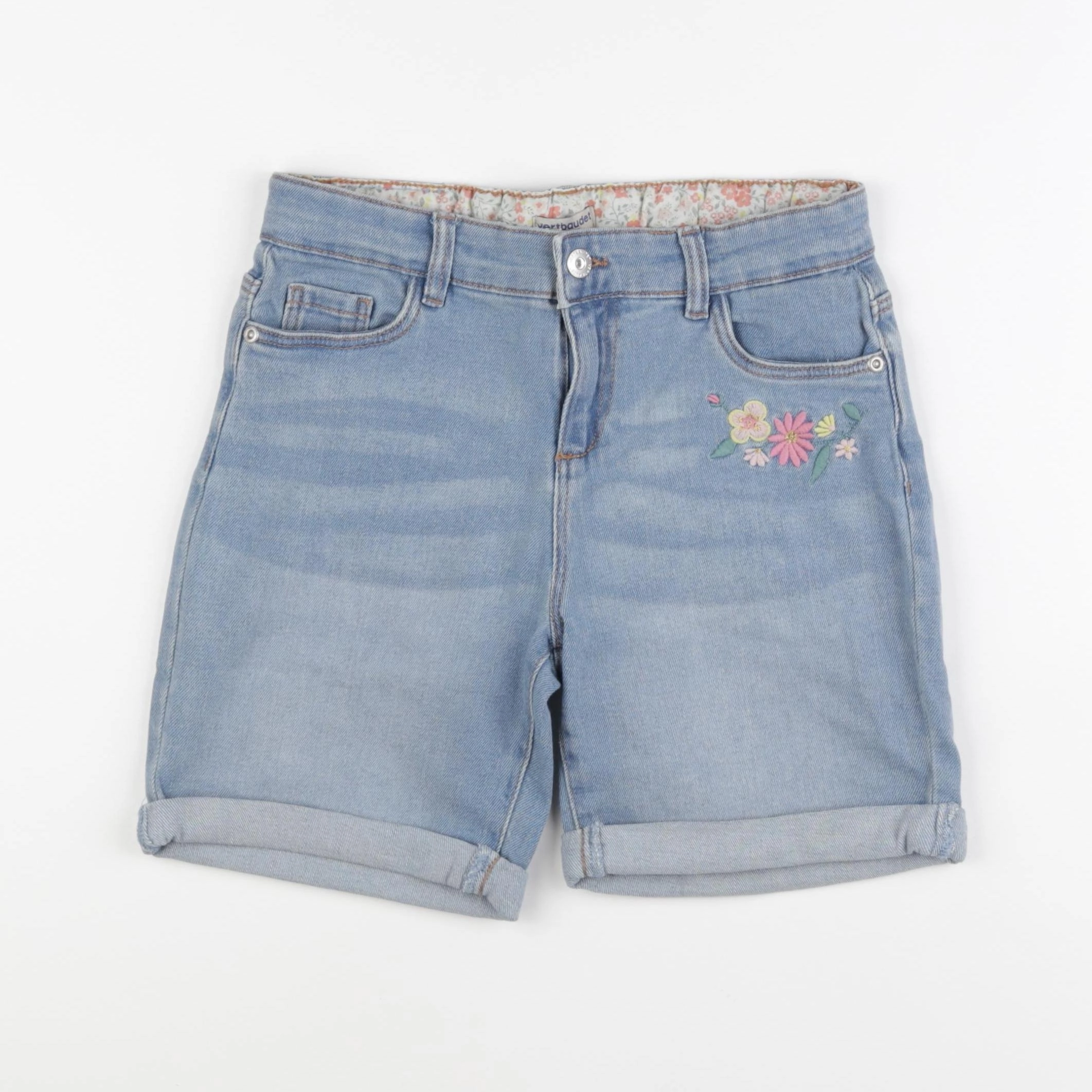 Vertbaudet - short bleu (état neuf) - 12 ans