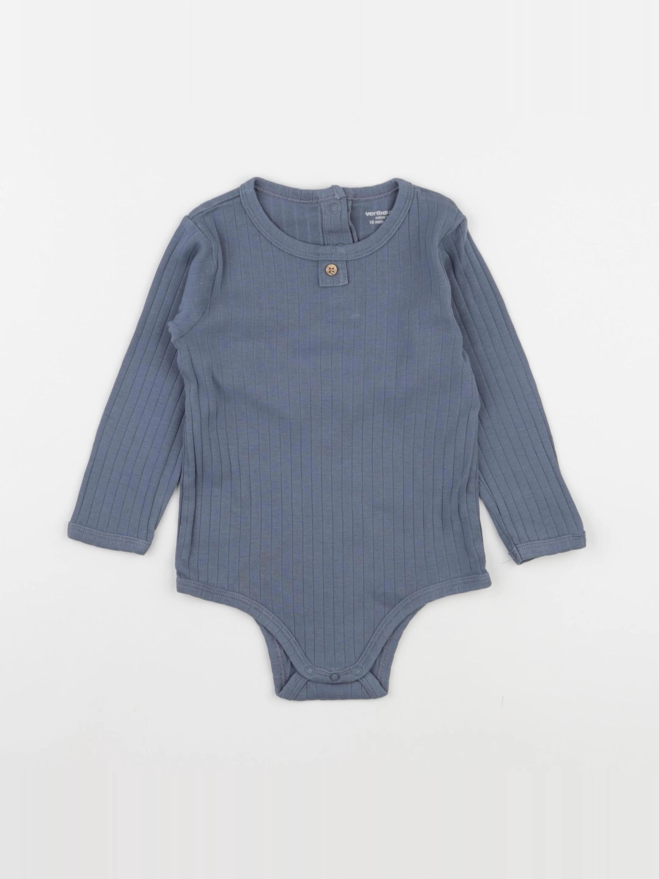 Vertbaudet - body bleu - 18 mois
