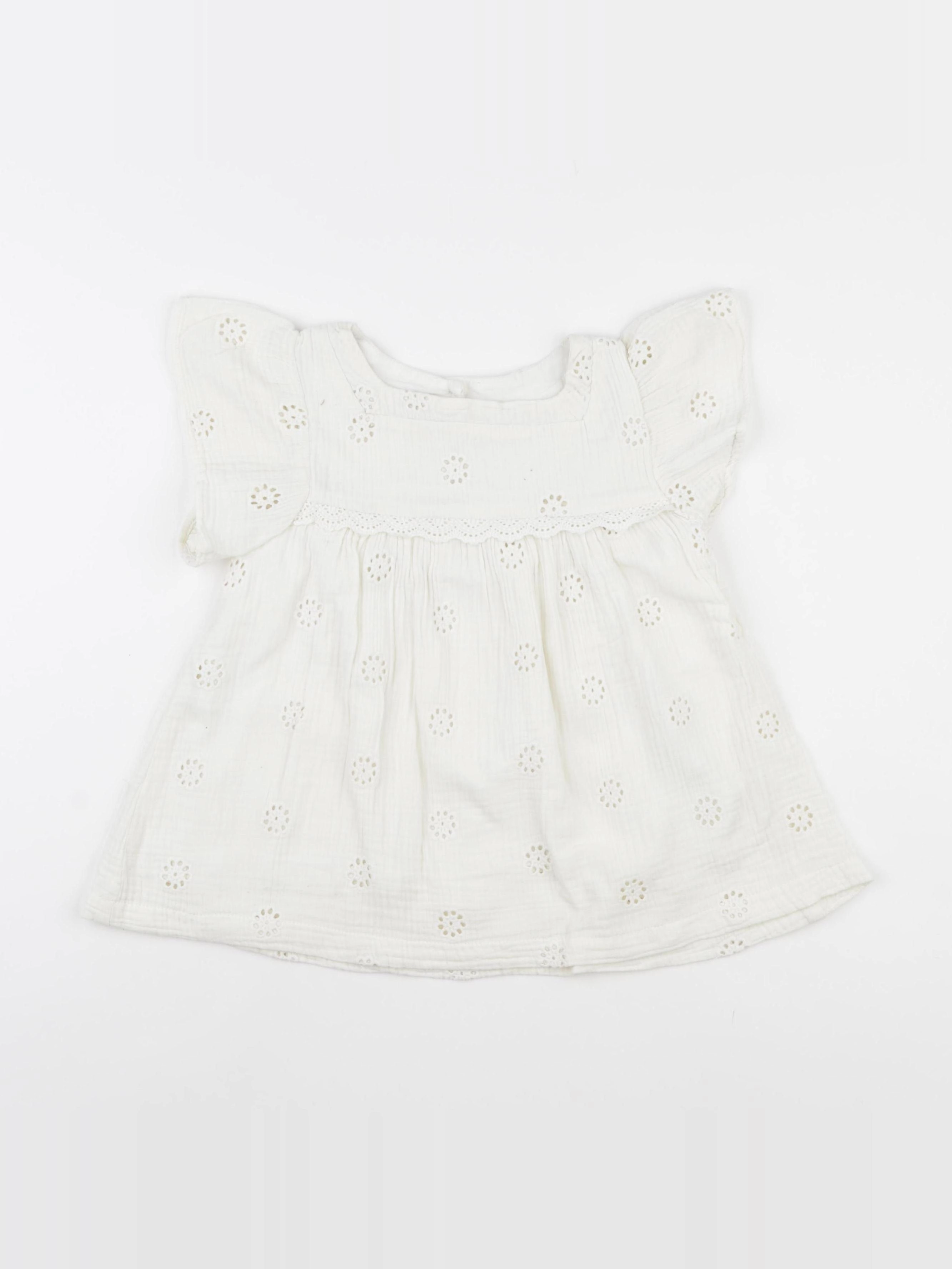Vertbaudet - blouse beige - 8 ans