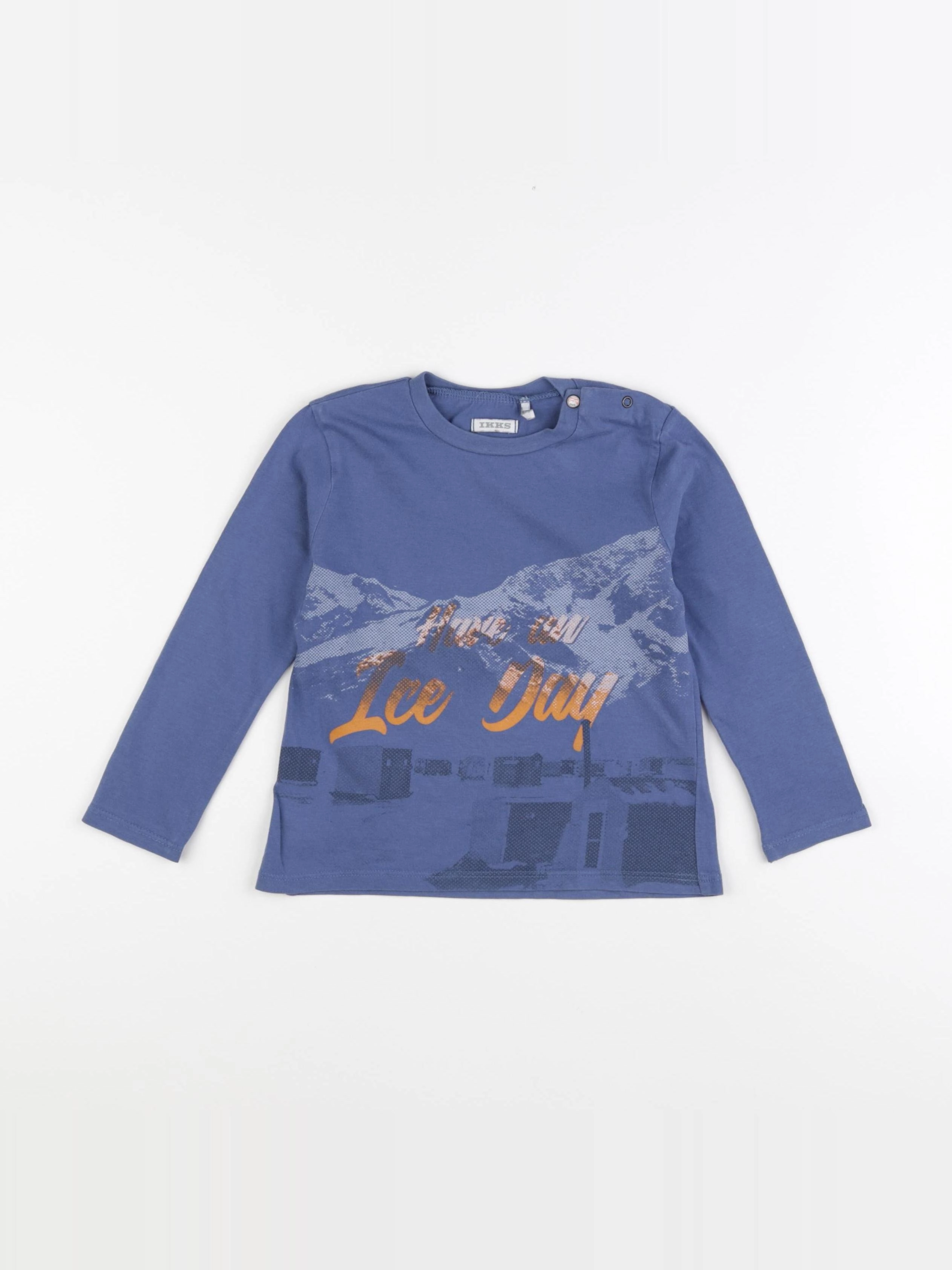 IKKS - tee-shirt bleu - 3 ans