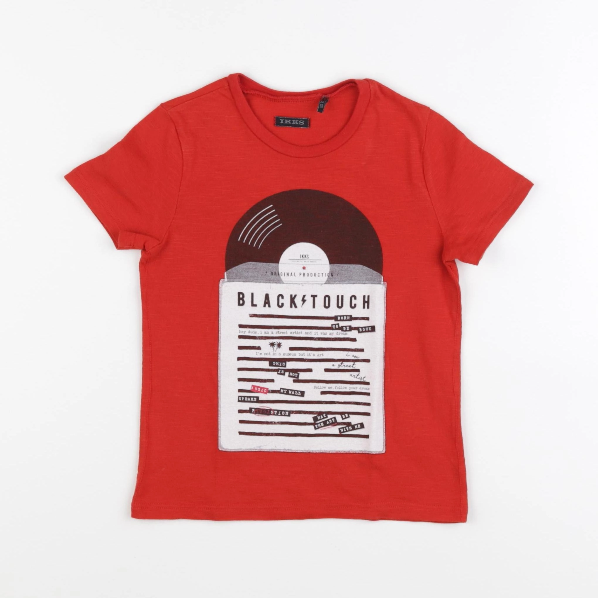 IKKS - tee-shirt rouge - 3 ans