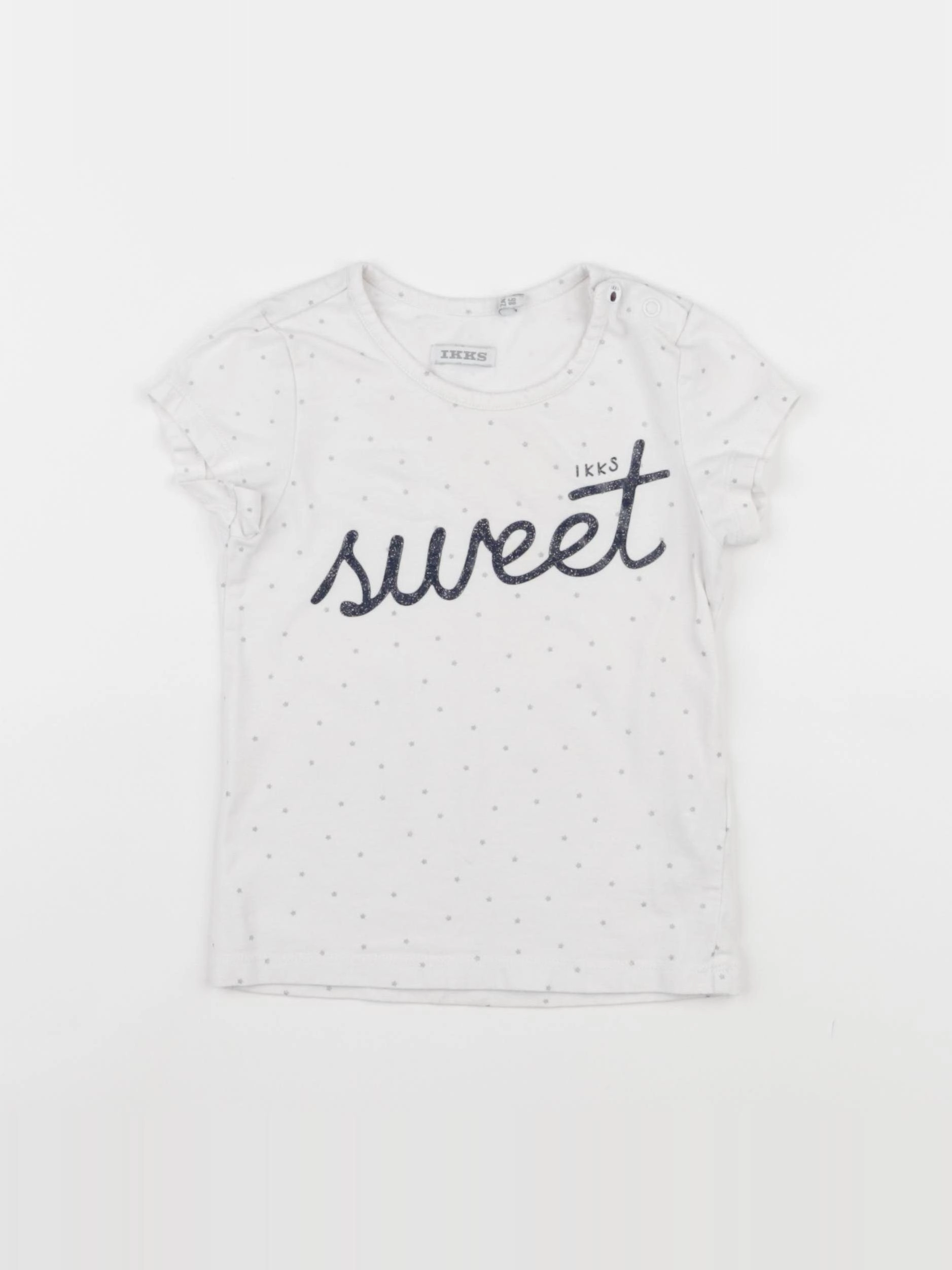 IKKS - tee-shirt blanc - 2 ans