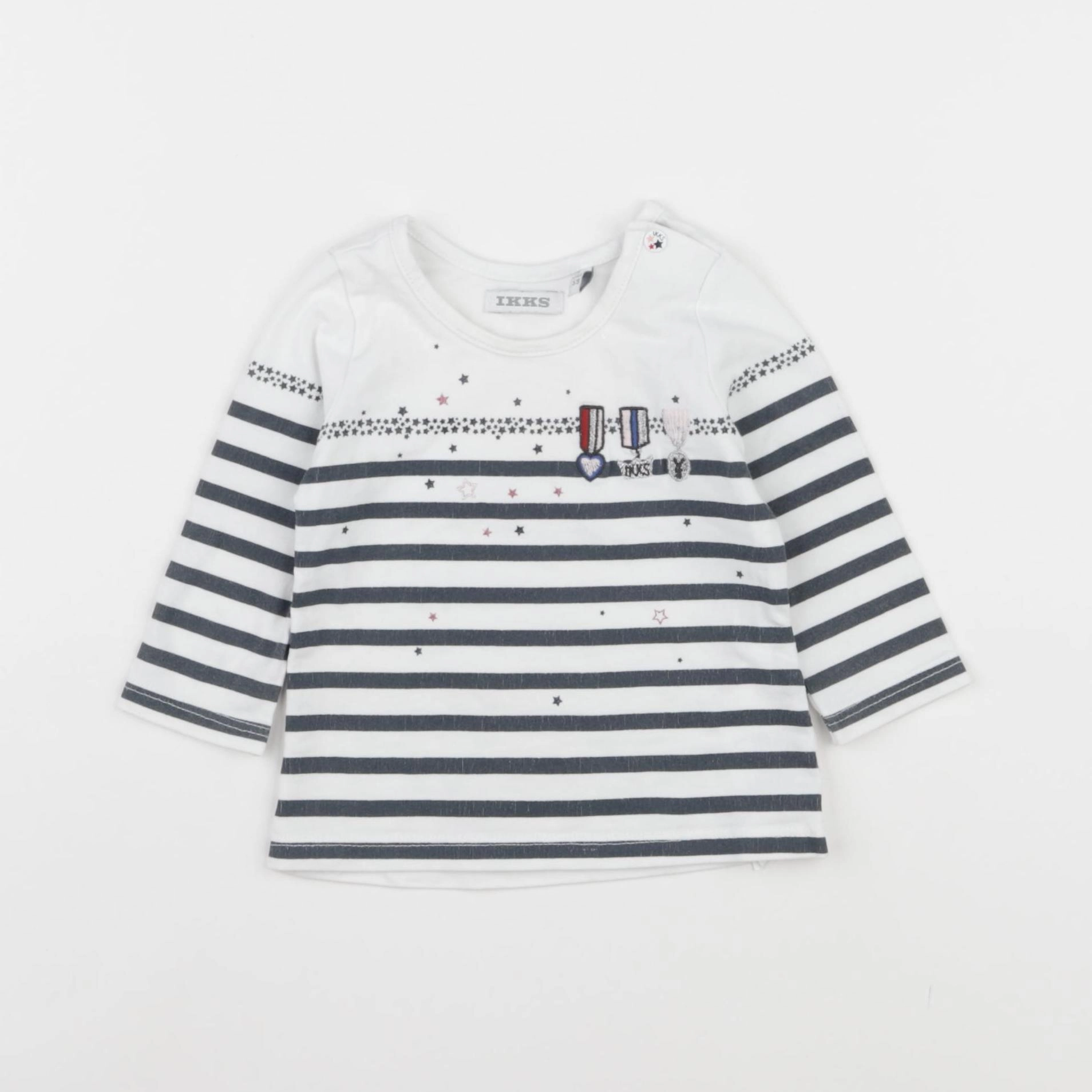 IKKS - tee-shirt blanc - 3 mois