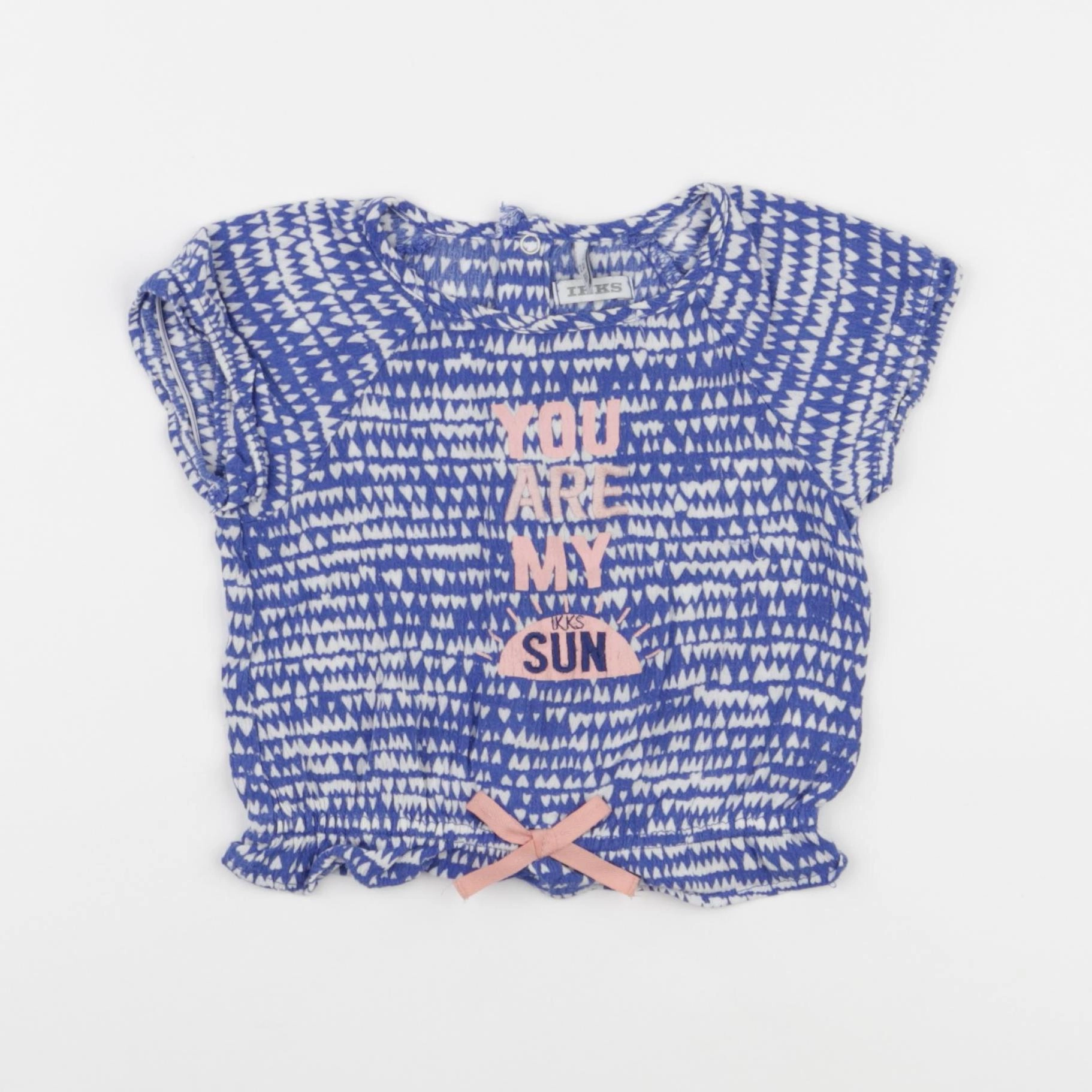 IKKS - blouse bleu - 2 ans