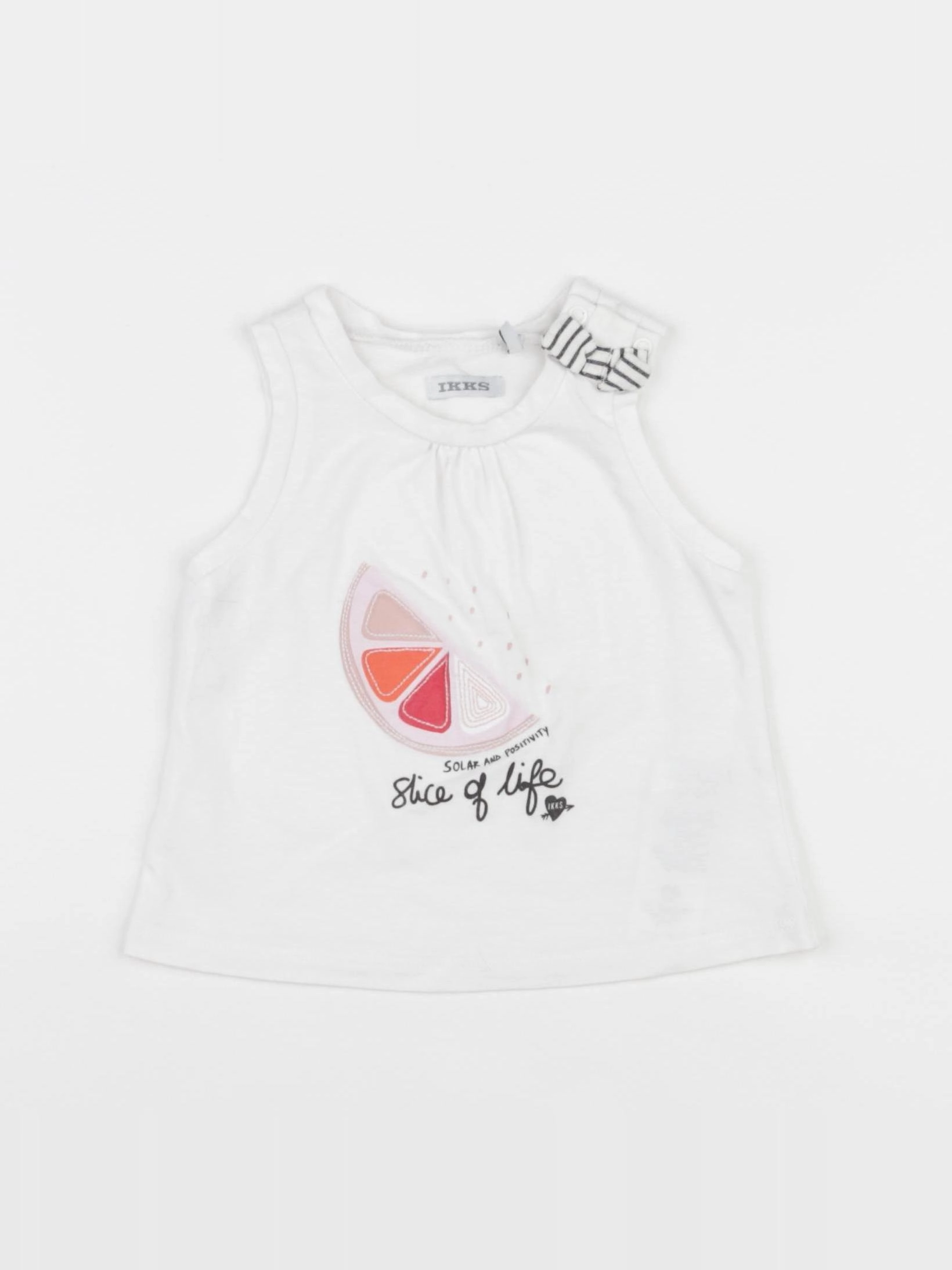 IKKS - débardeur blanc - 12 mois