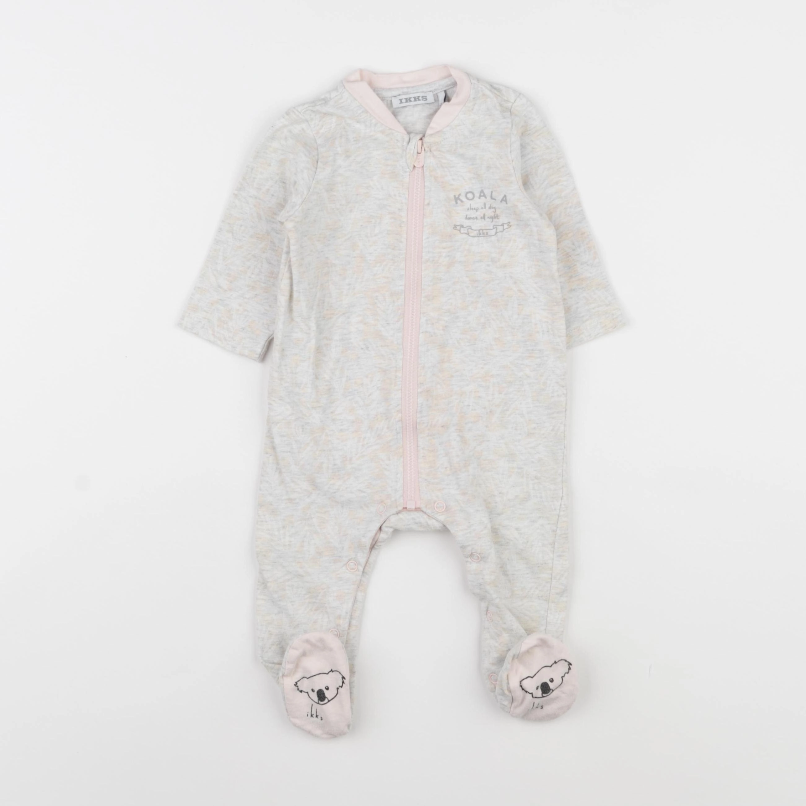 IKKS - pyjama coton gris - 6 mois