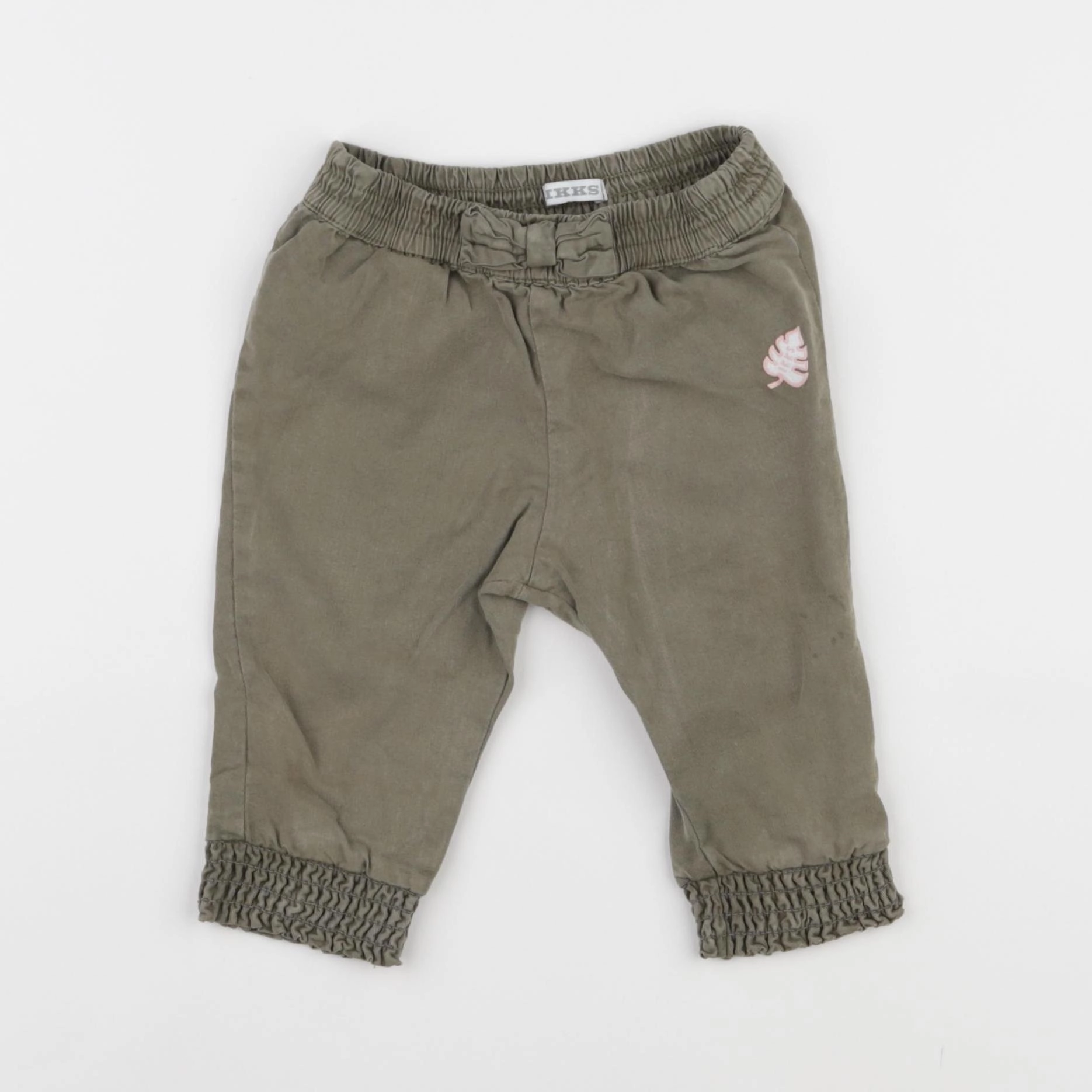 IKKS - pantalon vert - 6 mois