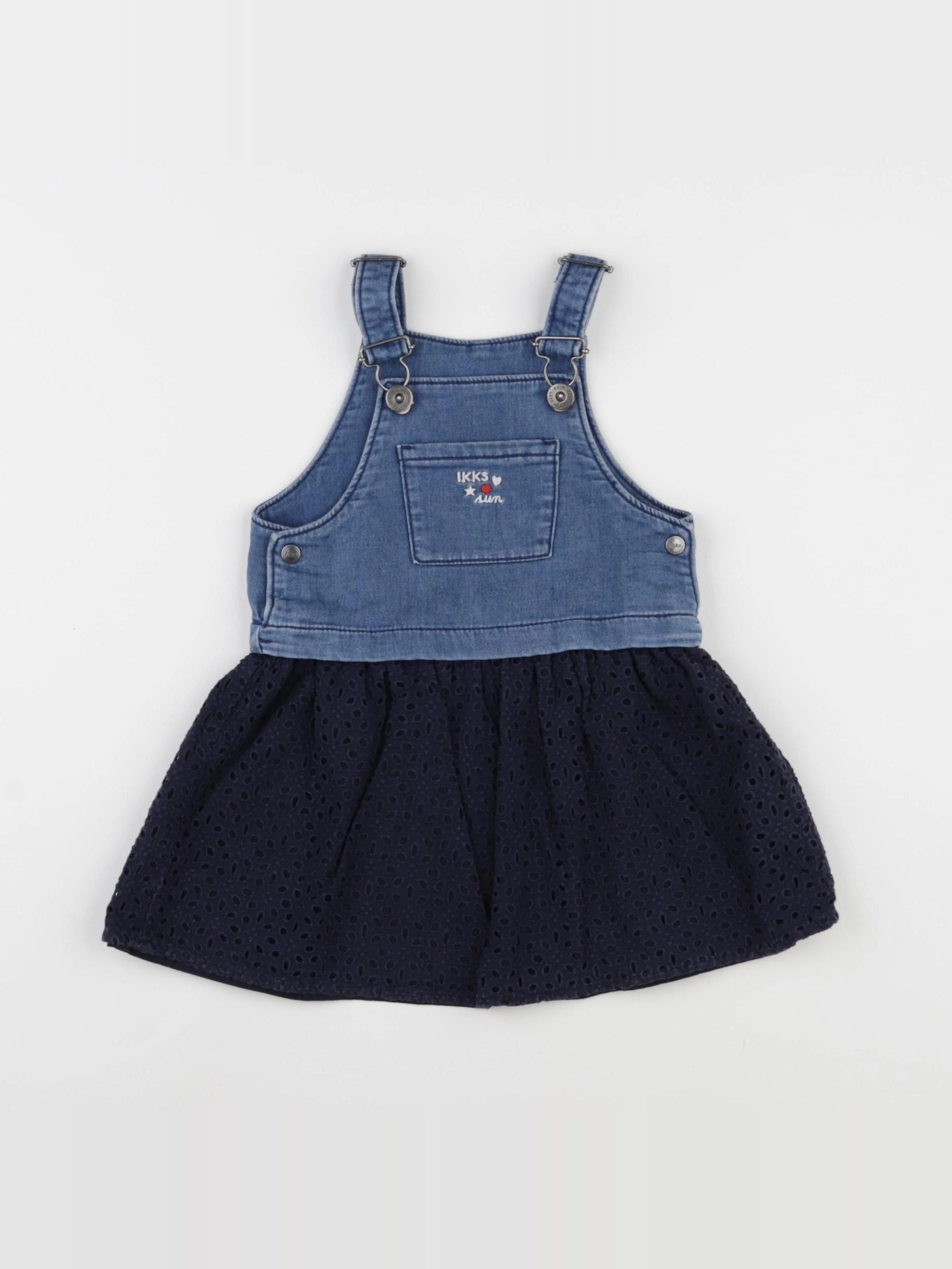 IKKS - robe bleu - 2 ans