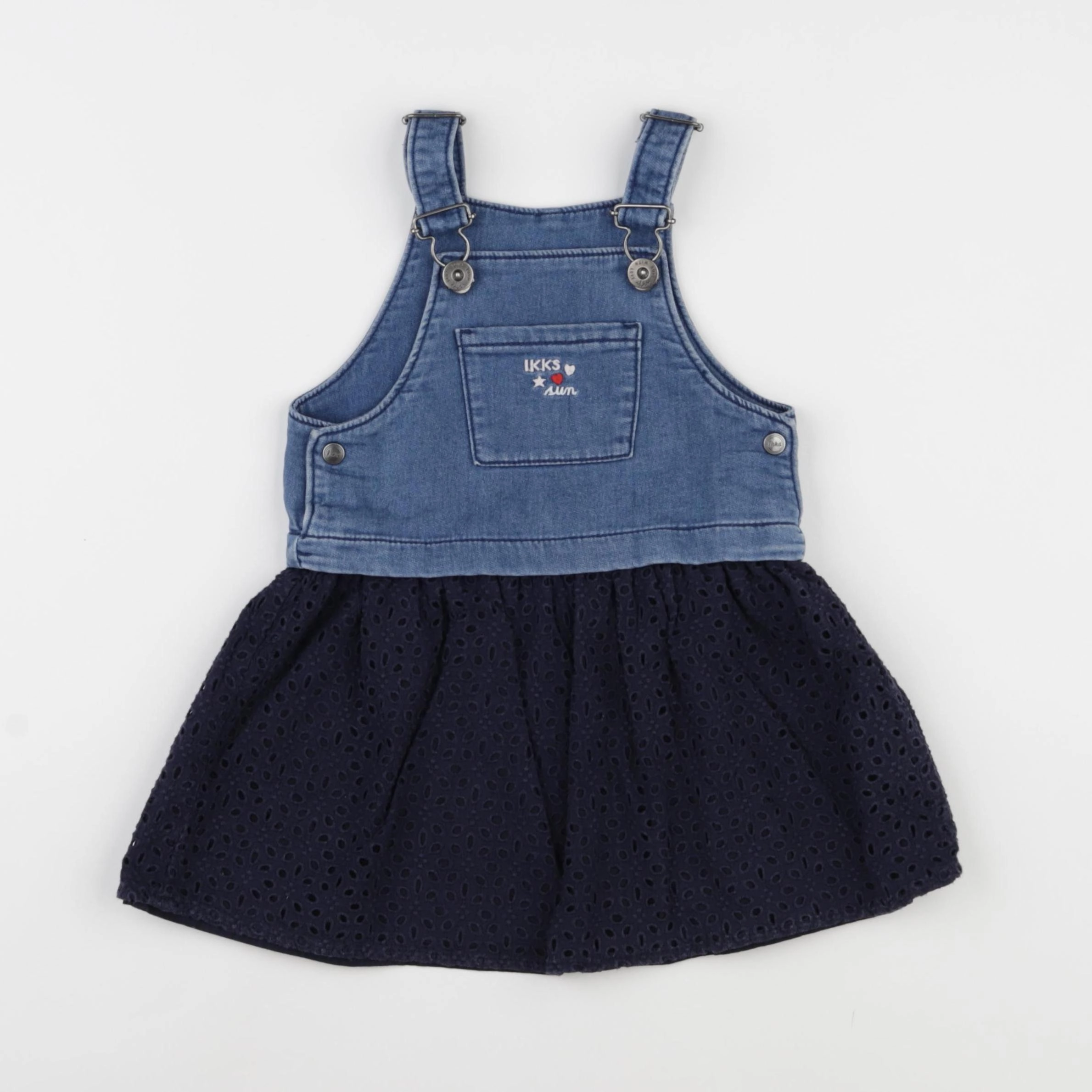 IKKS - robe bleu - 2 ans