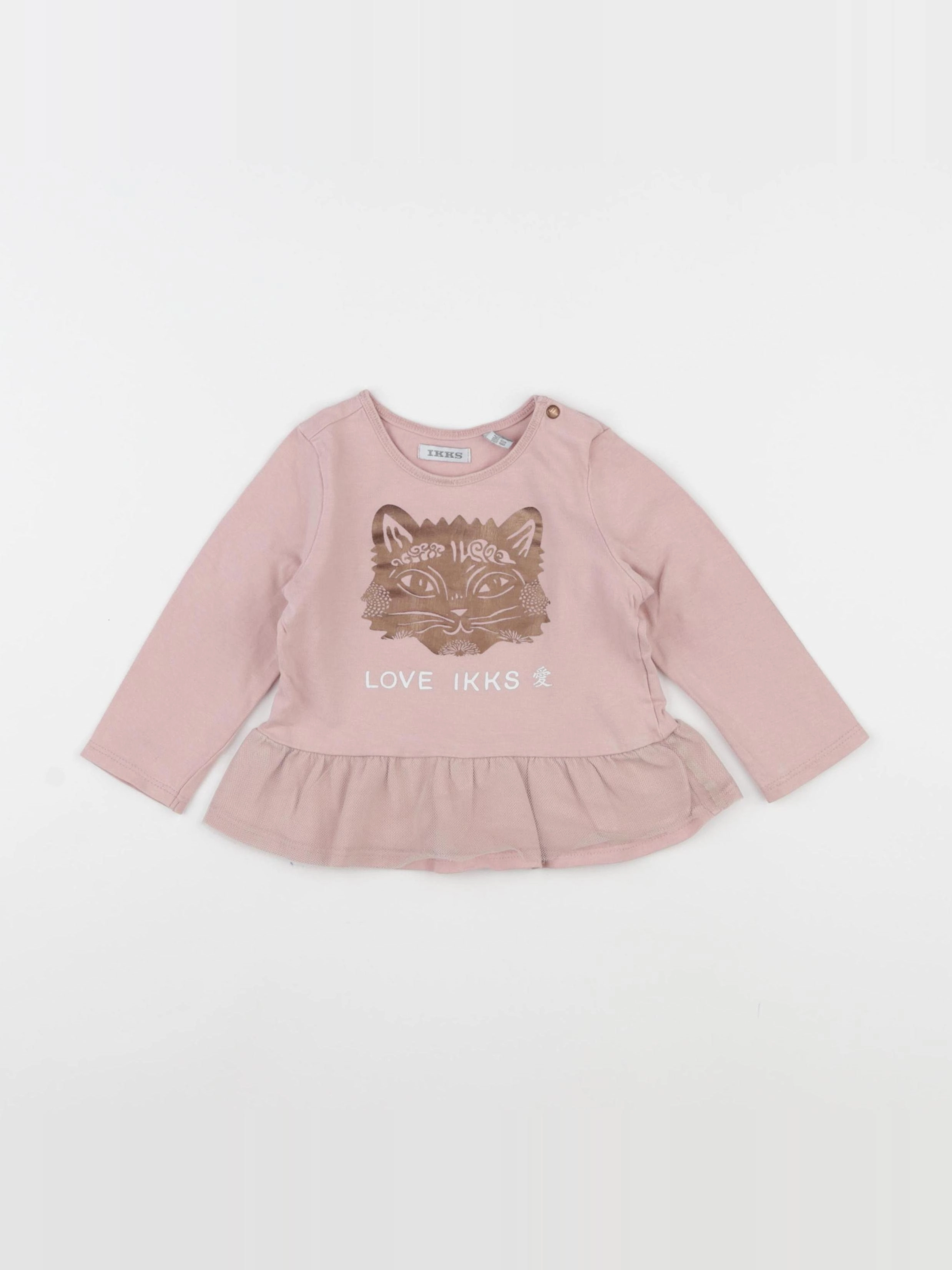IKKS - tee-shirt rose - 18 mois