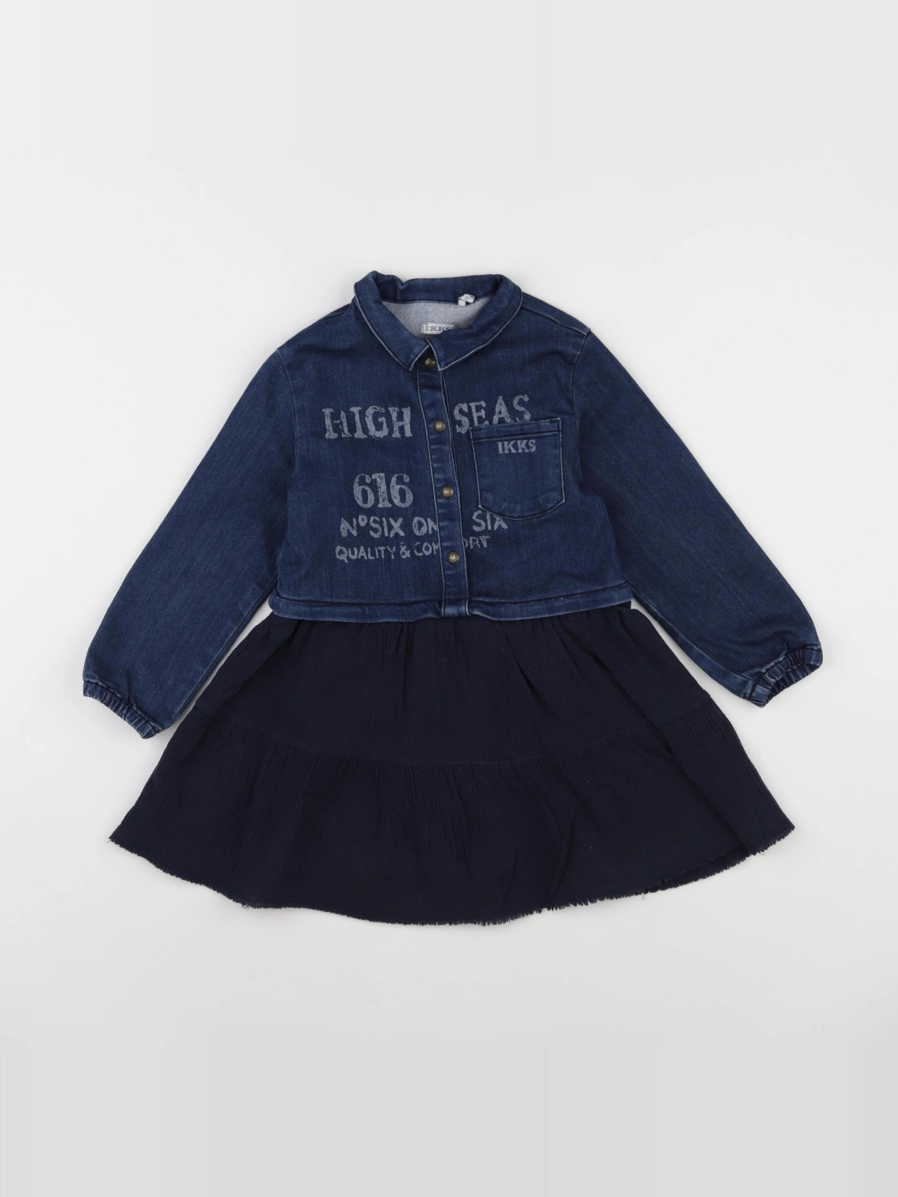 IKKS - robe bleu - 3 ans
