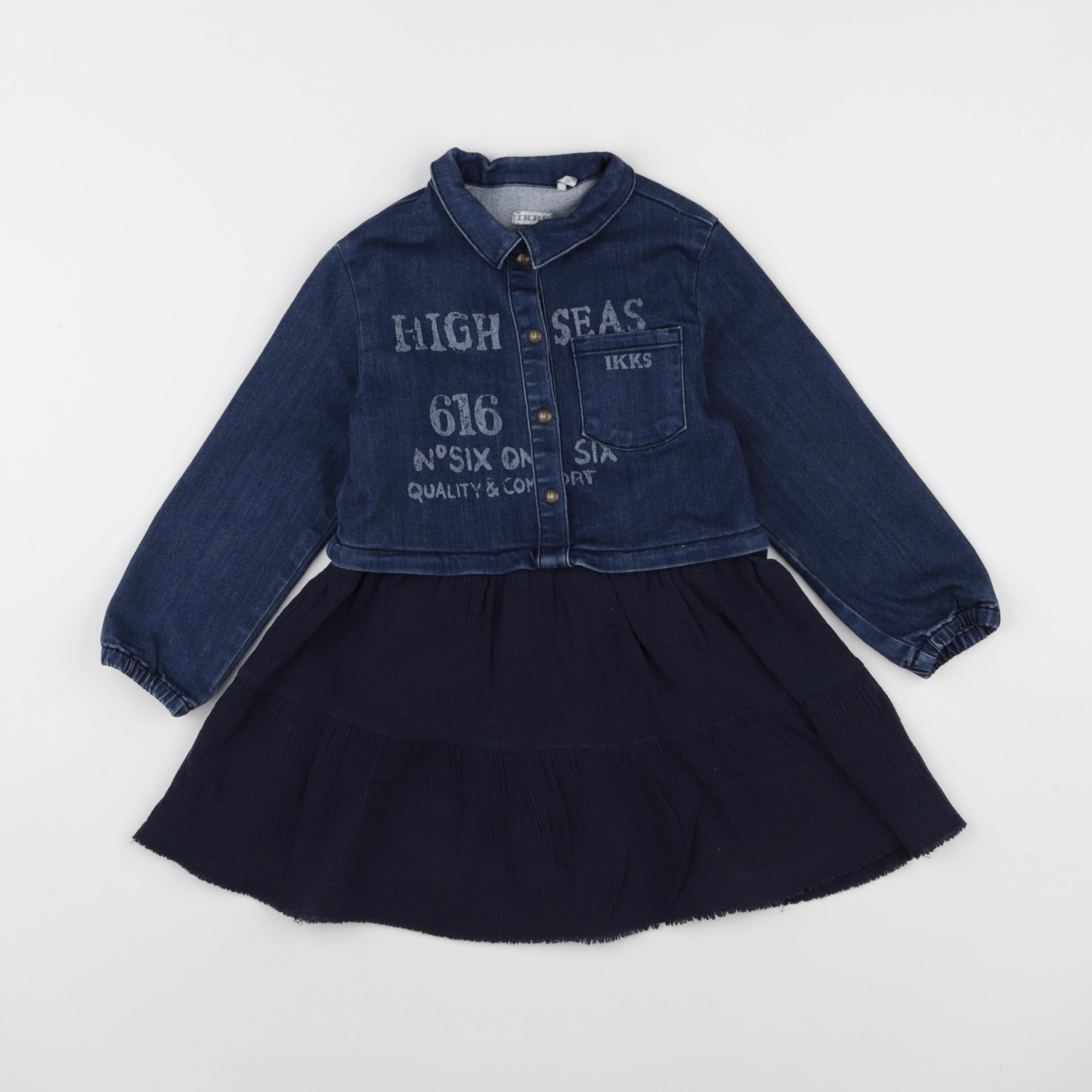 IKKS - robe bleu - 3 ans