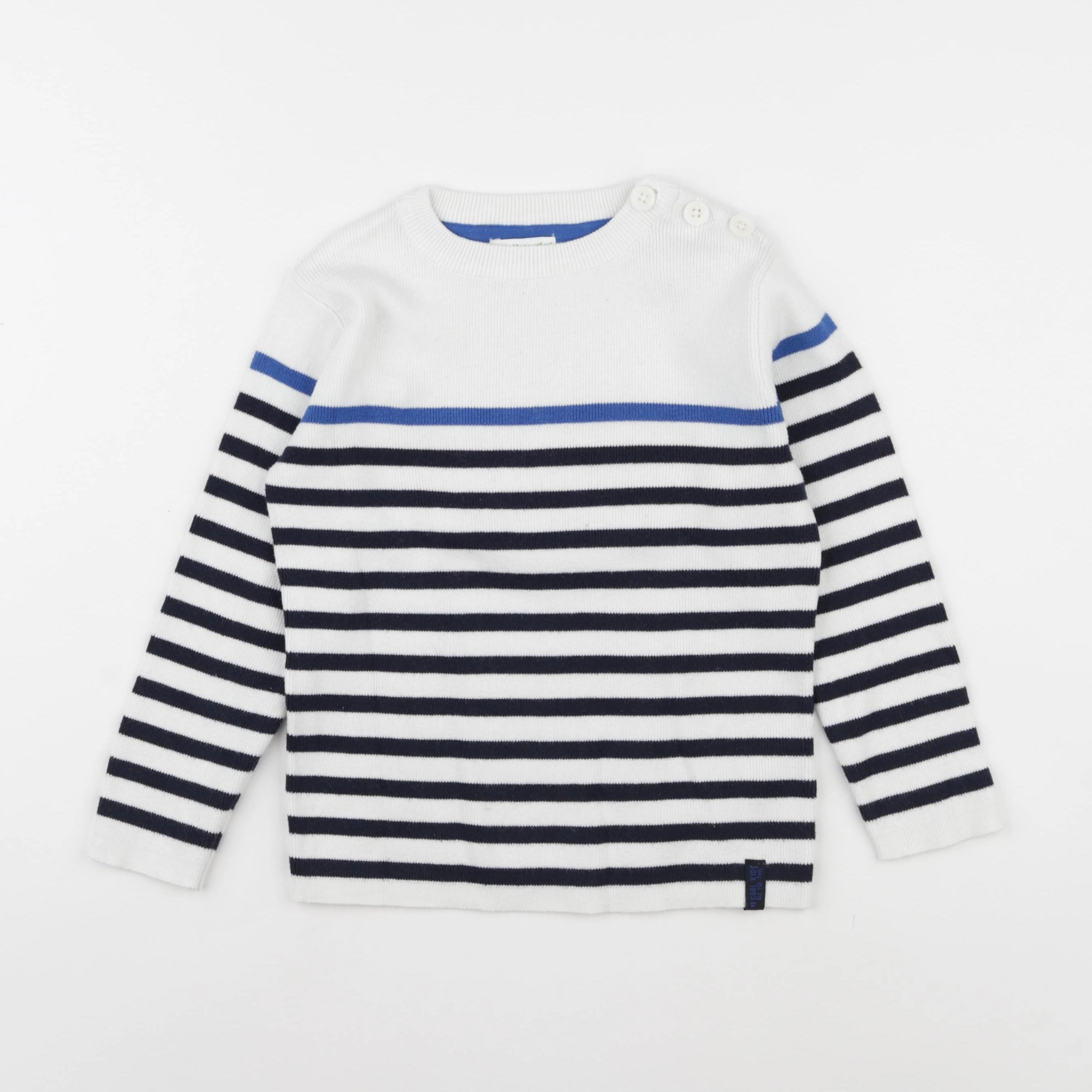 Vertbaudet - pull blanc - 5 ans