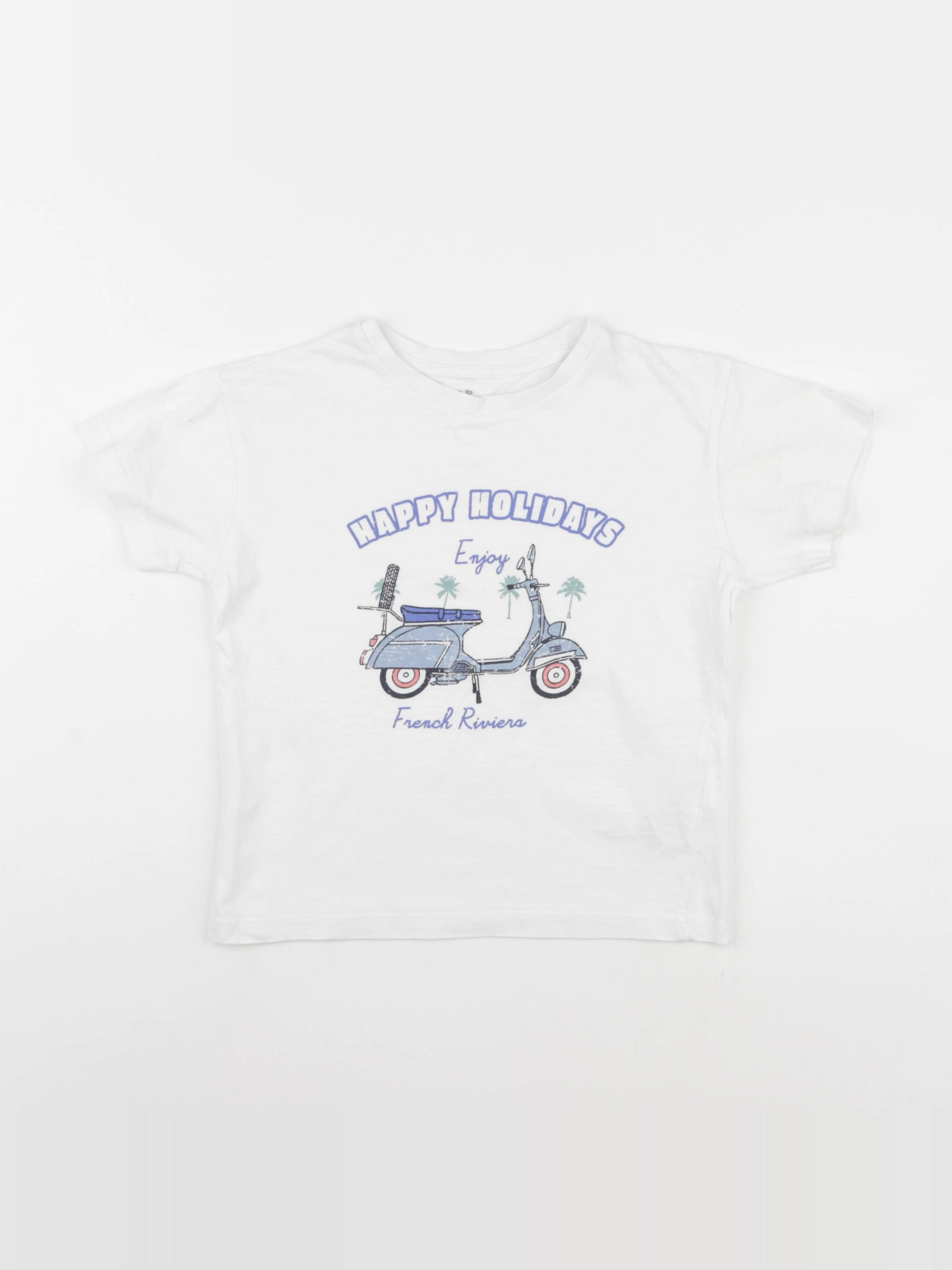 Vertbaudet - tee-shirt blanc - 6 ans