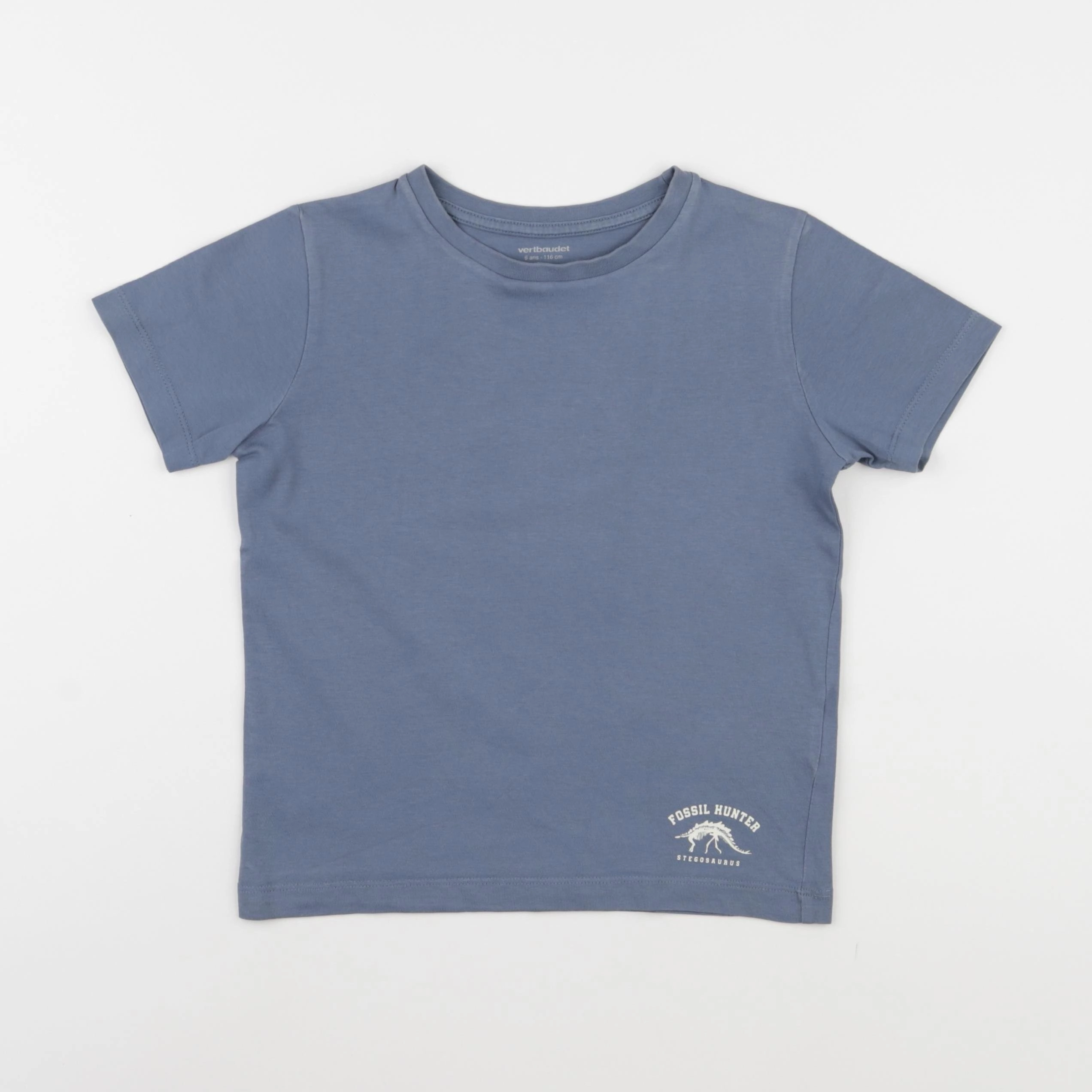 Vertbaudet - tee-shirt bleu - 6 ans