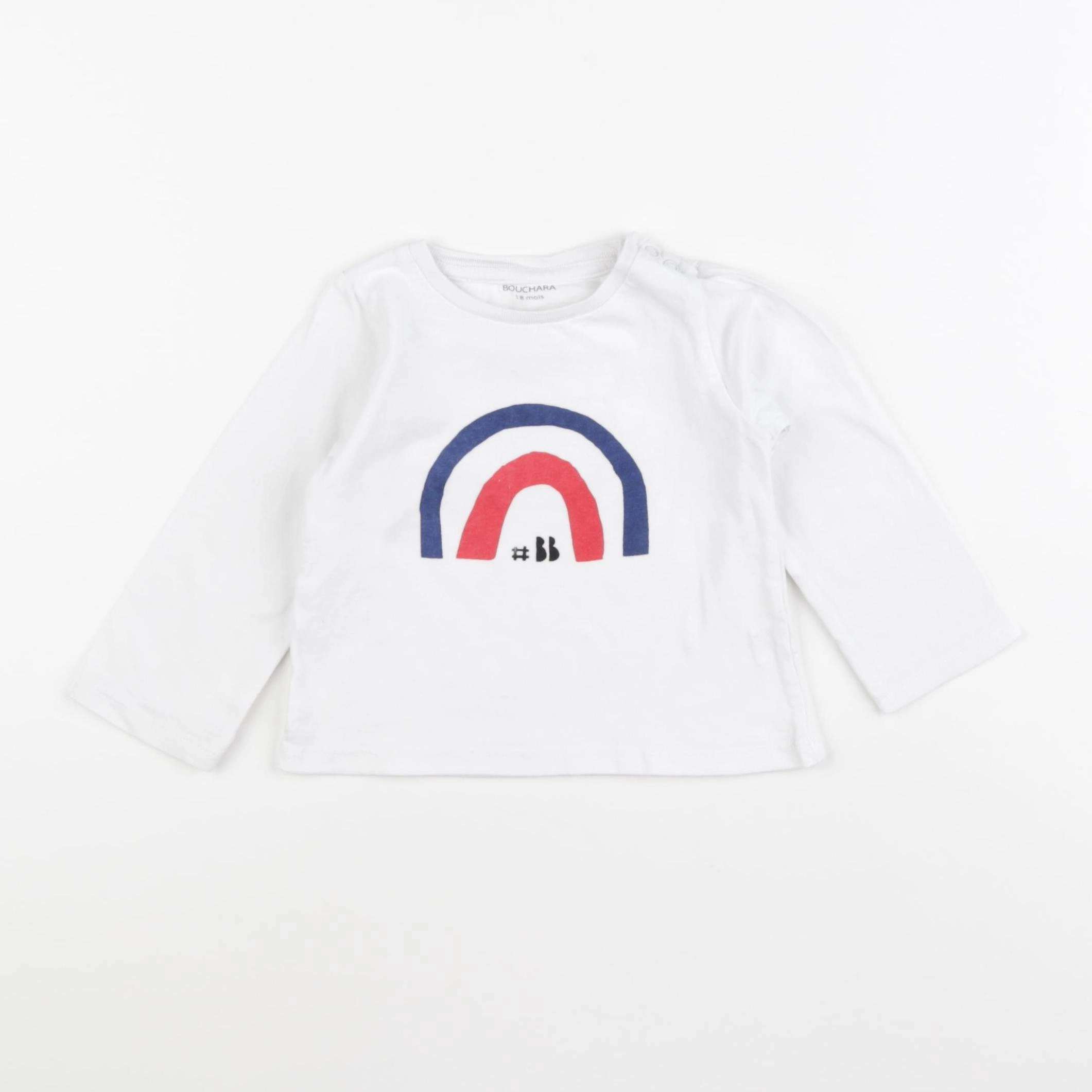 Bouchara - tee-shirt blanc - 18 mois