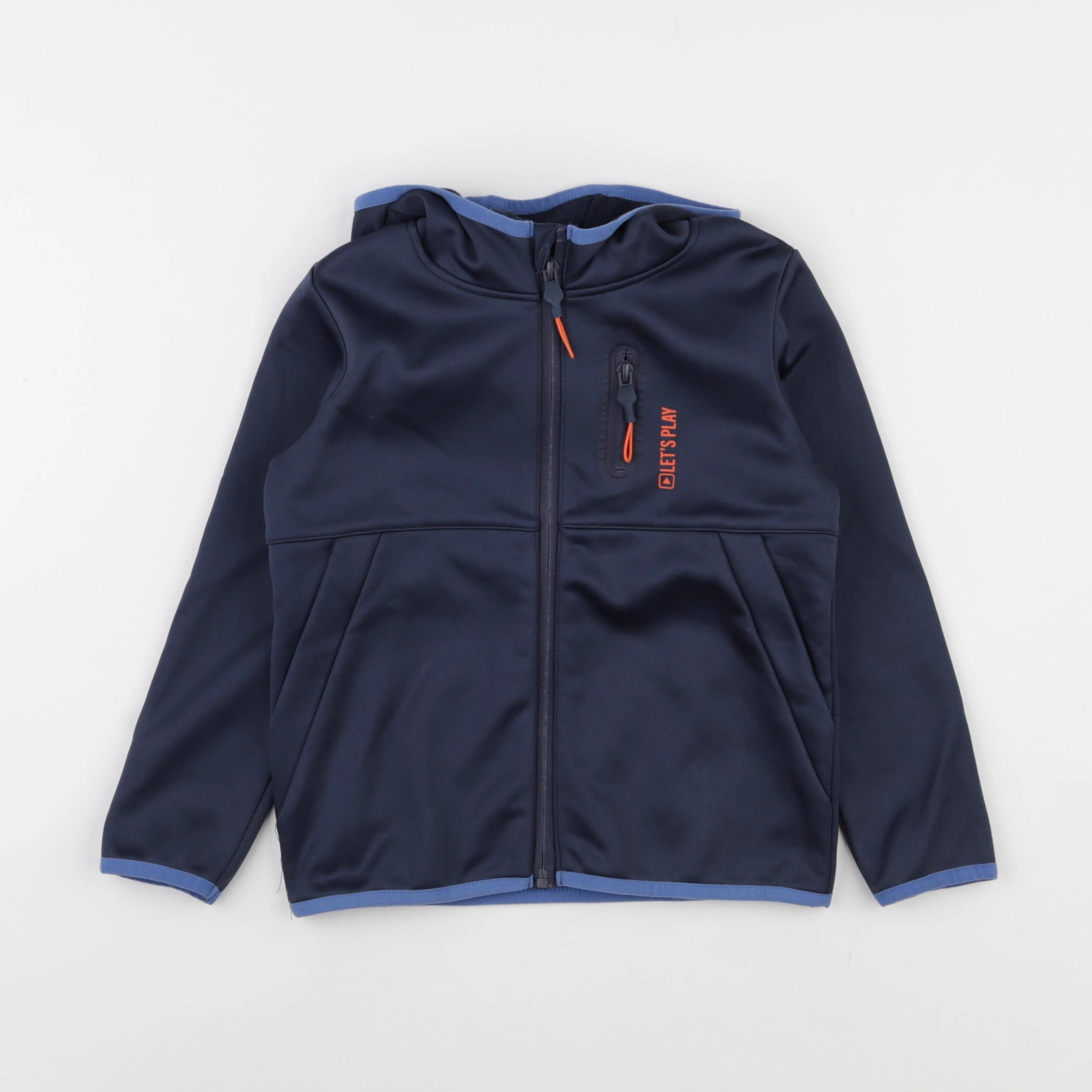 Vertbaudet - sweat bleu - 6 ans
