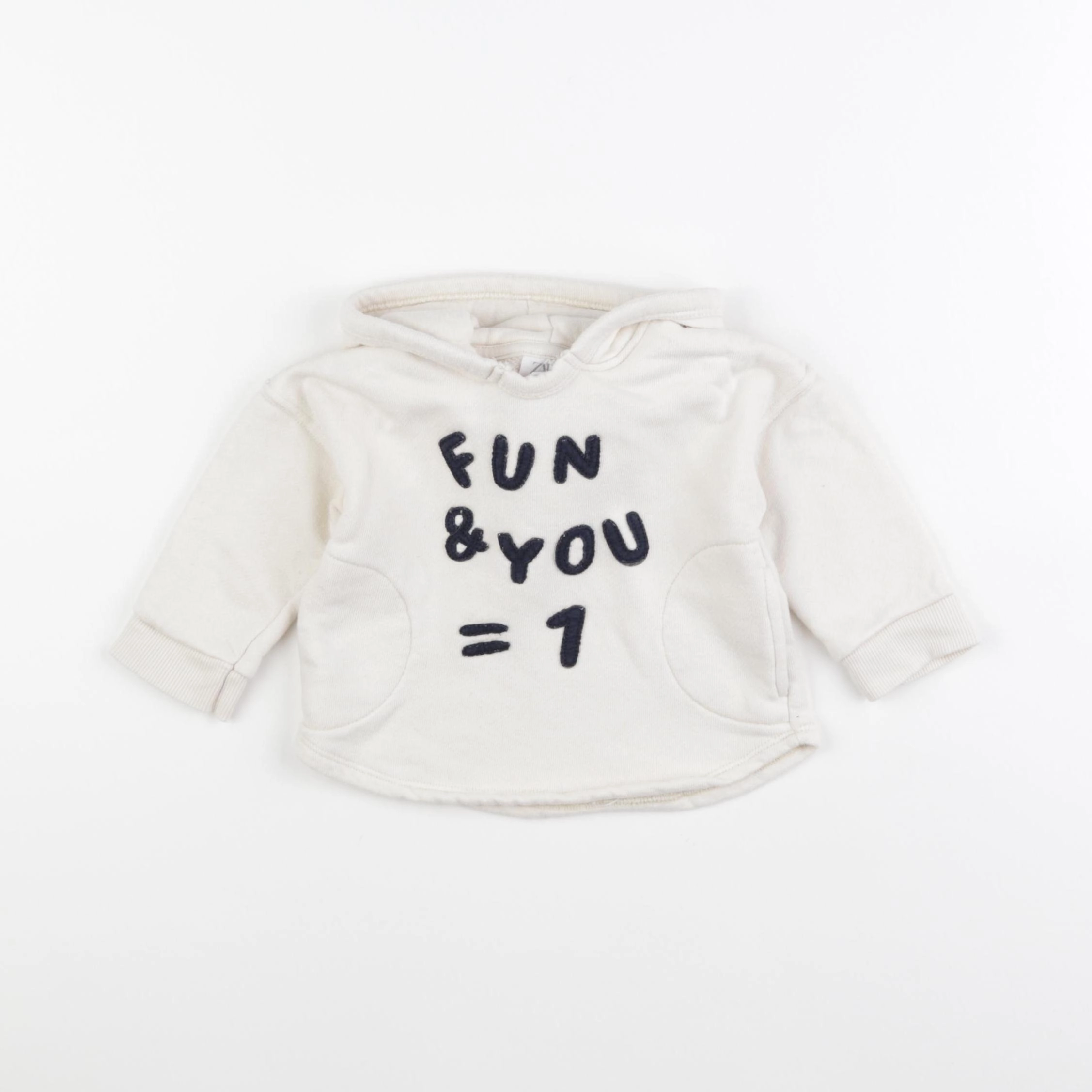 Zara - sweat beige - 3/6 mois