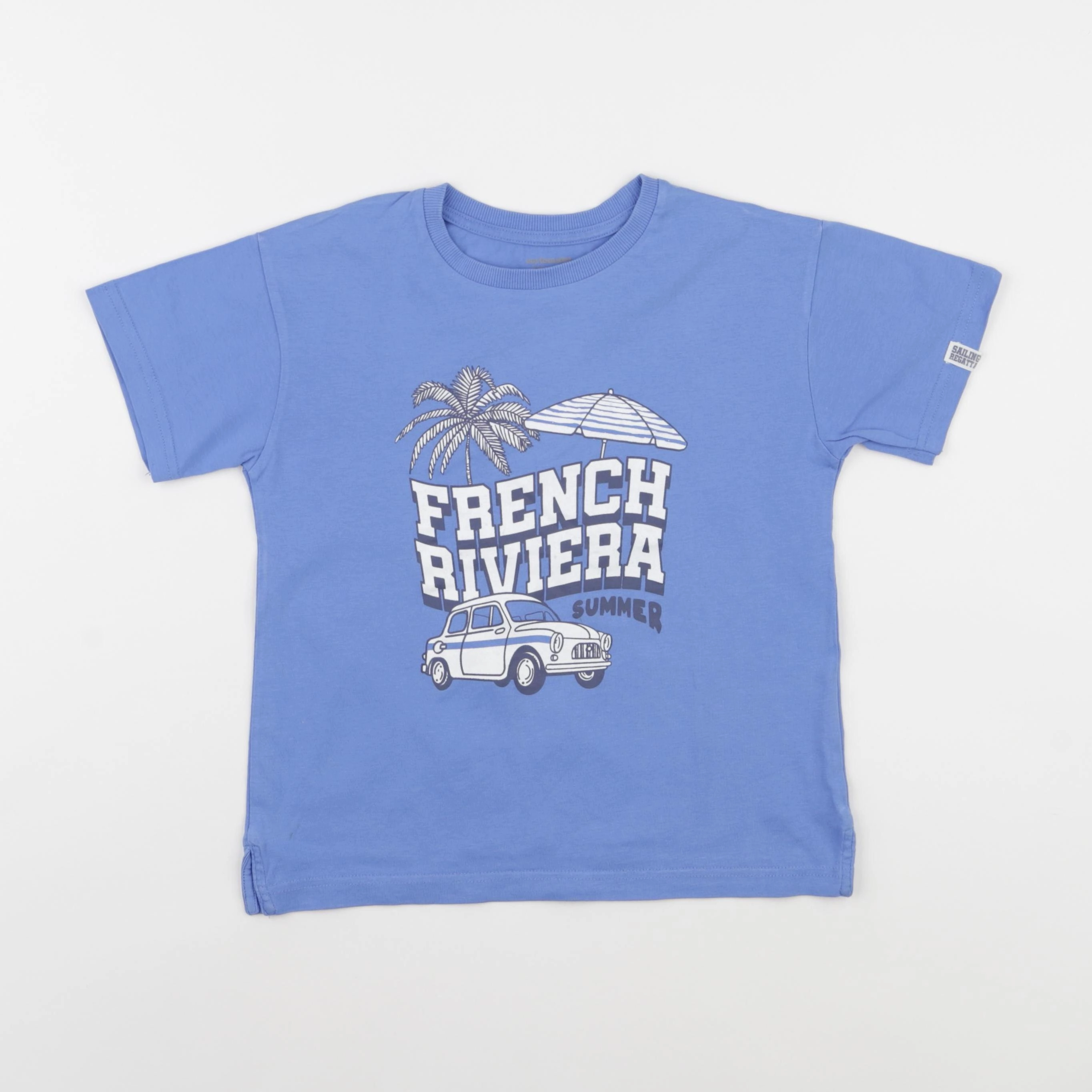 Vertbaudet - tee-shirt bleu - 6 ans