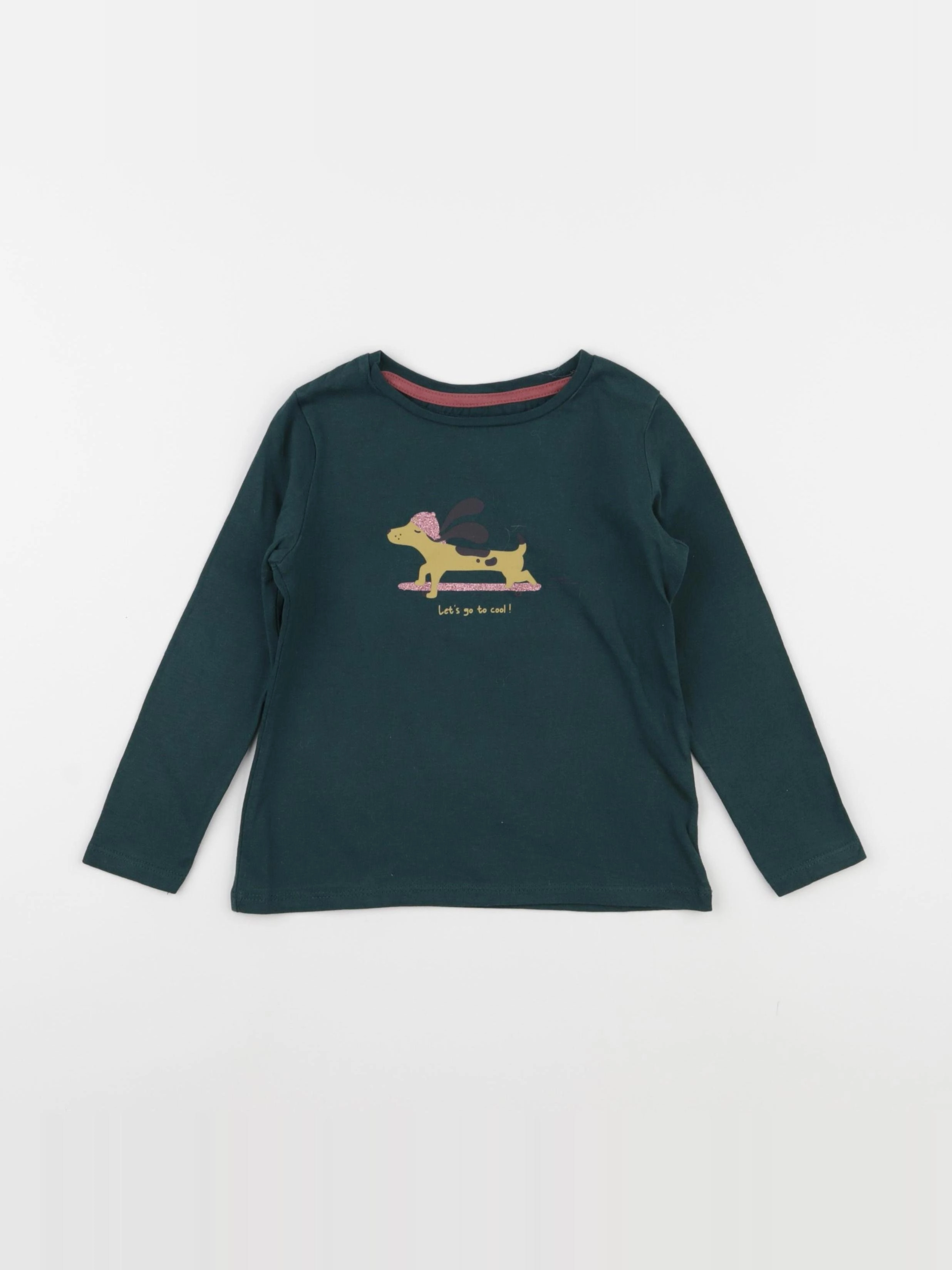 Vertbaudet - tee-shirt vert - 3 ans