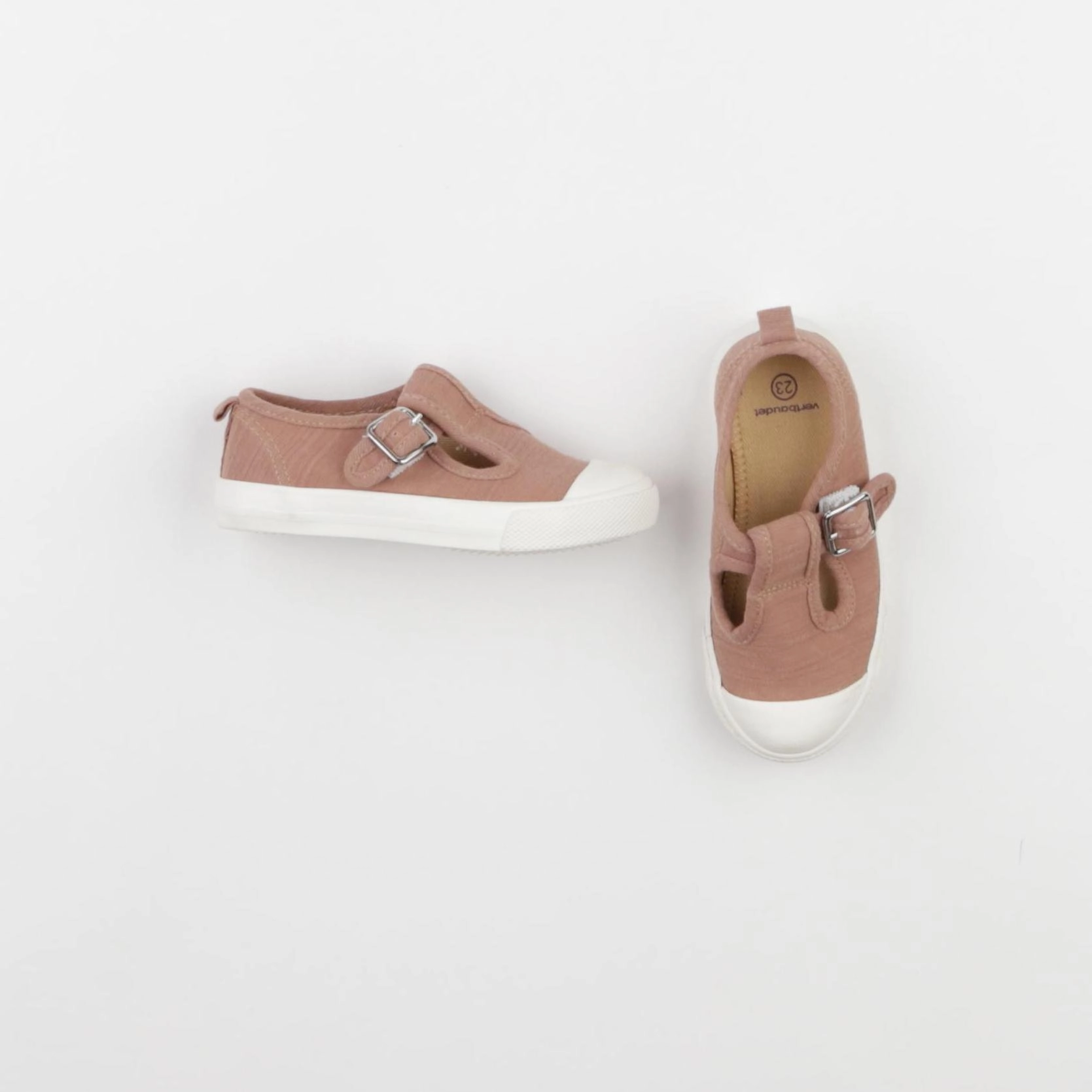 Vertbaudet - tennis élastiqué rose - pointure 23