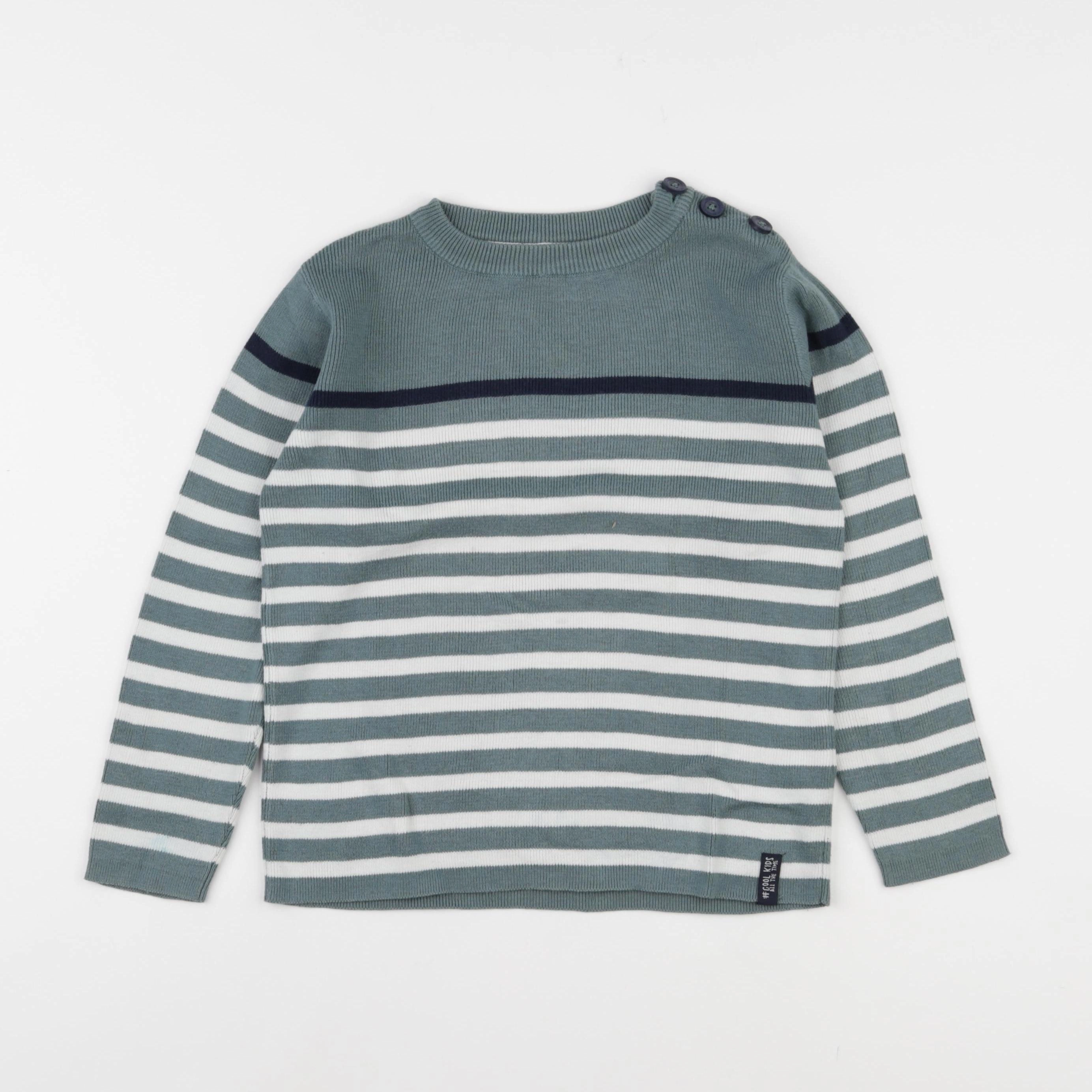 Vertbaudet - pull vert - 6 ans