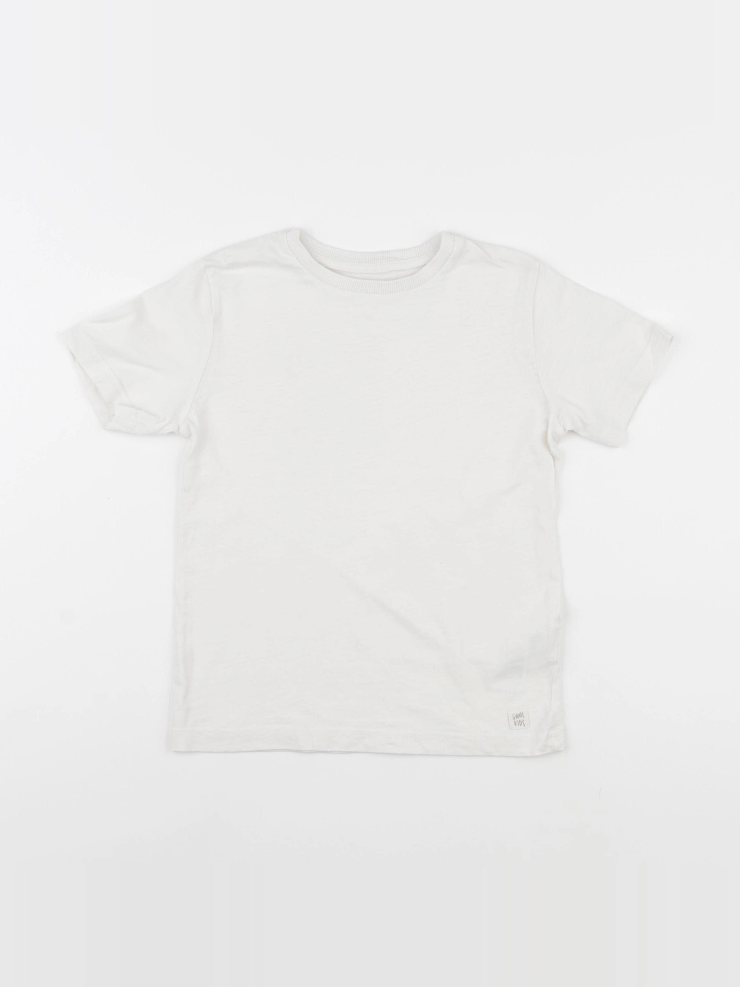 Vertbaudet - tee-shirt blanc - 6 ans