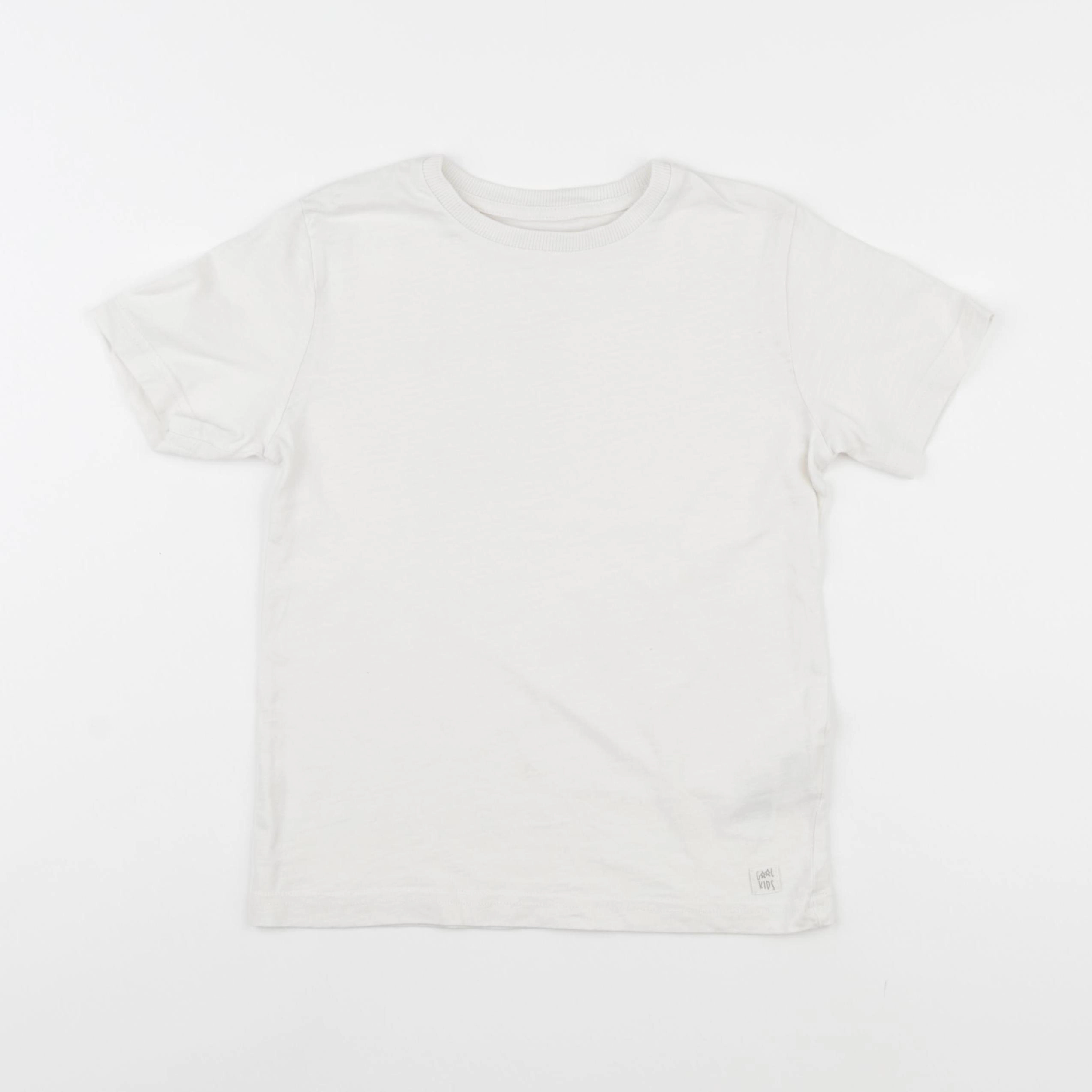 Vertbaudet - tee-shirt blanc - 6 ans