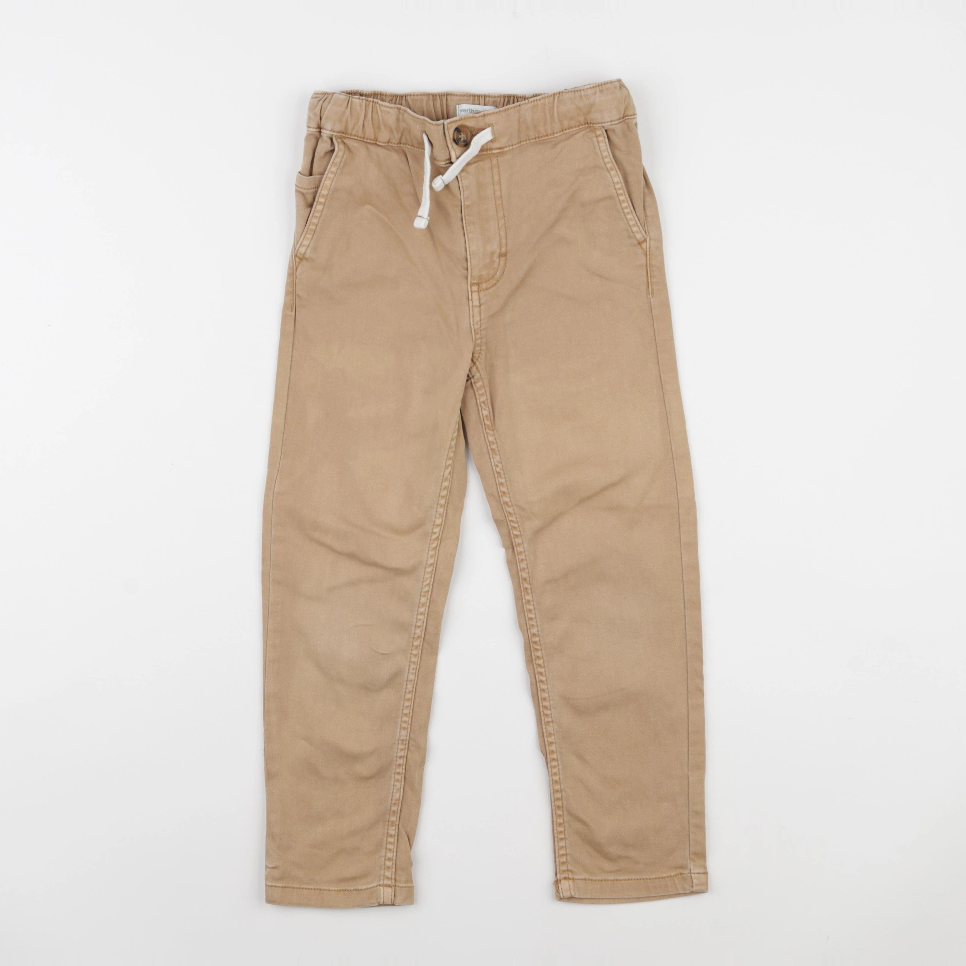Vertbaudet - pantalon beige - 6 ans