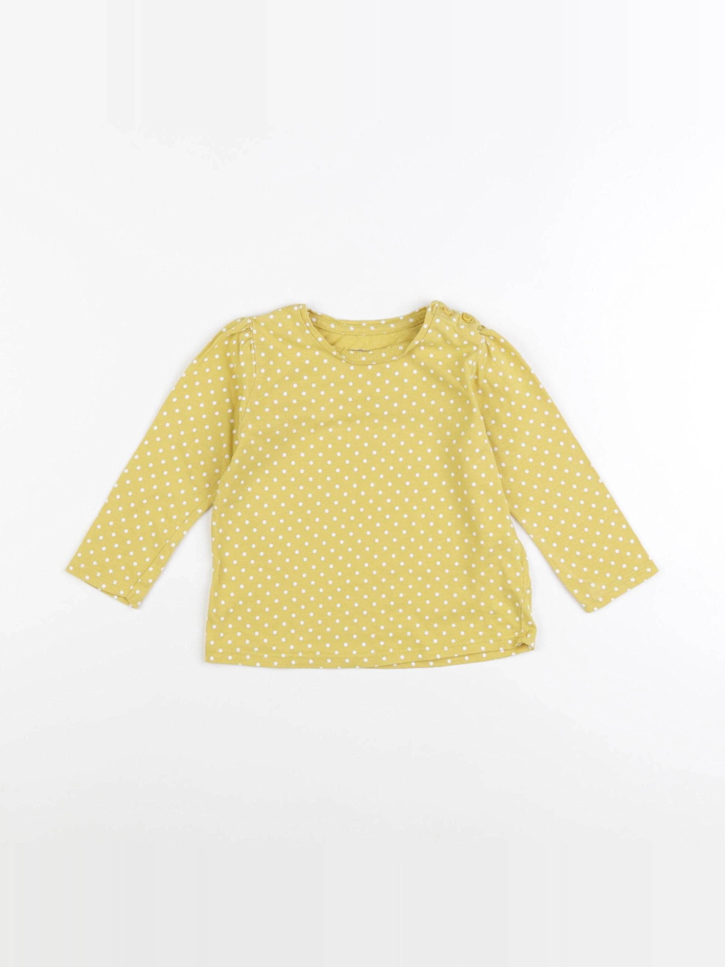 Vertbaudet - tee-shirt jaune - 18 mois