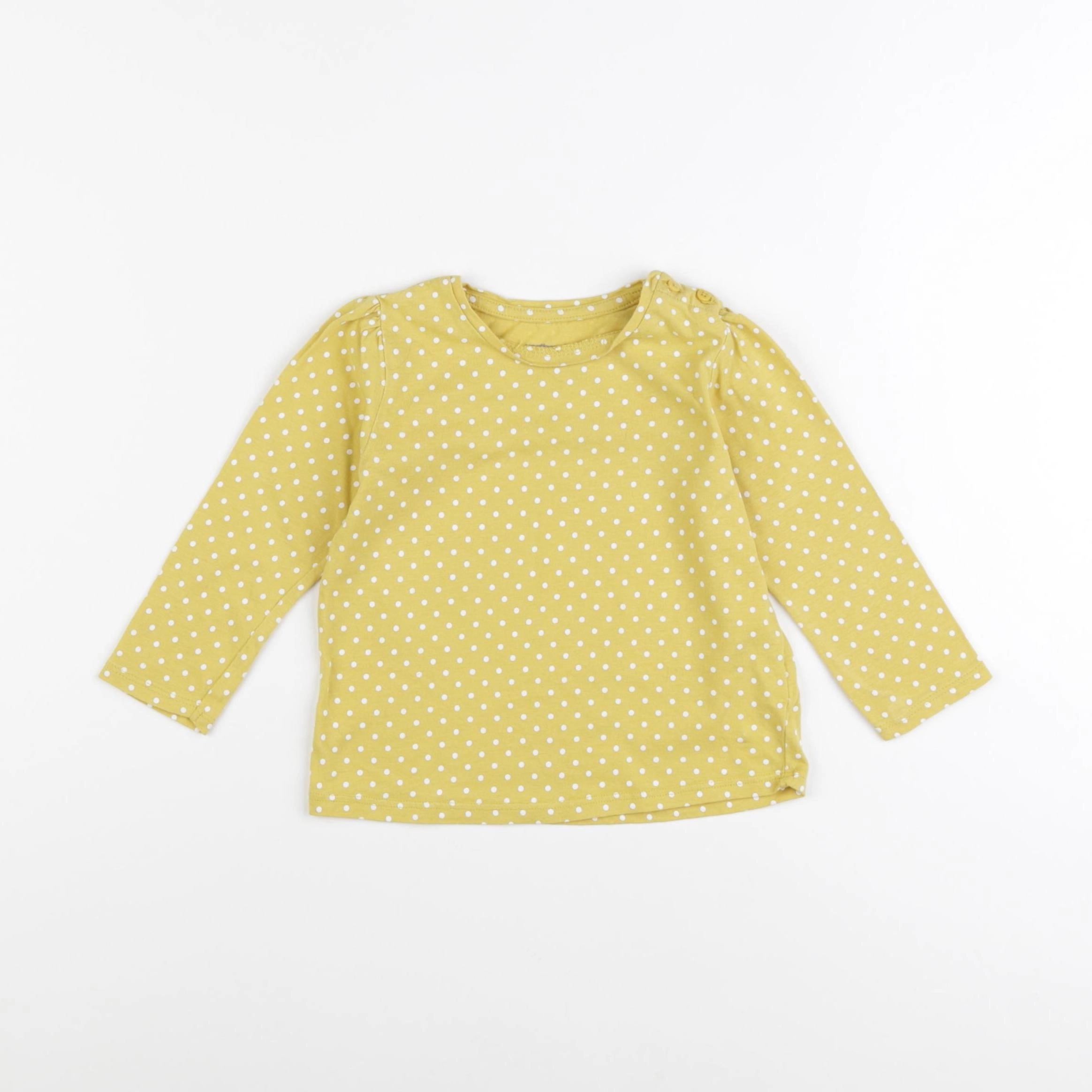 Vertbaudet - tee-shirt jaune - 18 mois