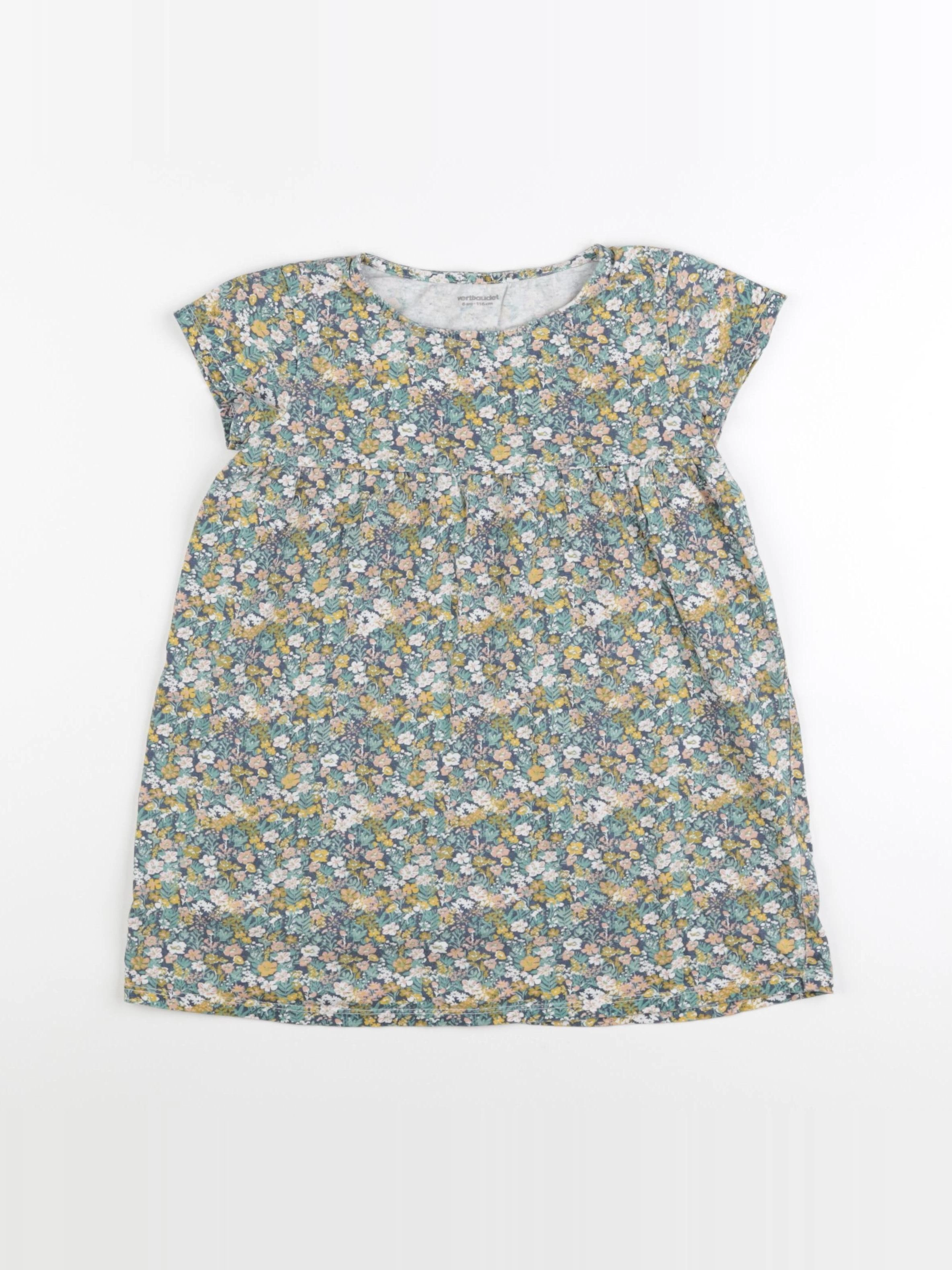 Vertbaudet - robe vert - 6 ans