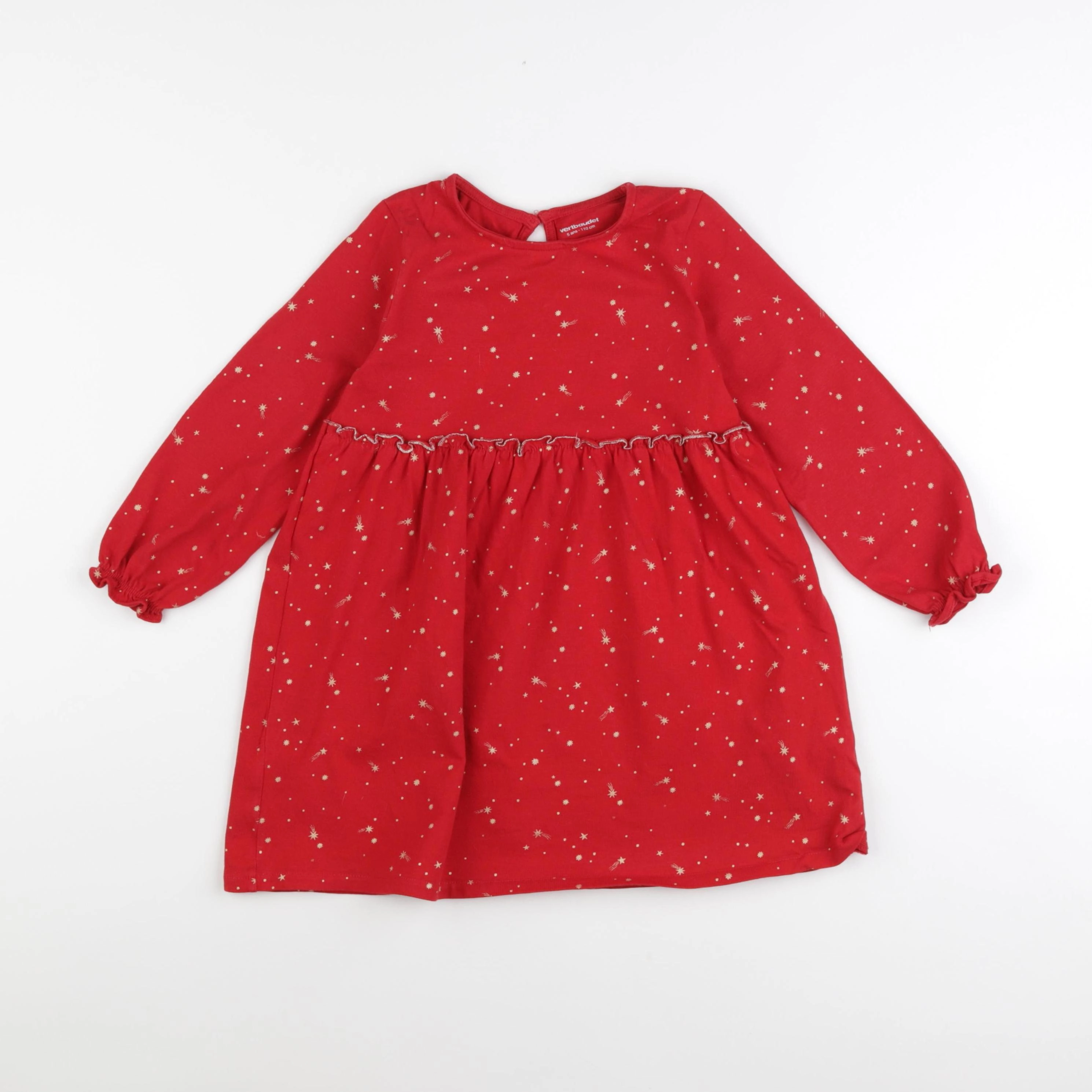 Vertbaudet - robe rouge - 5 ans