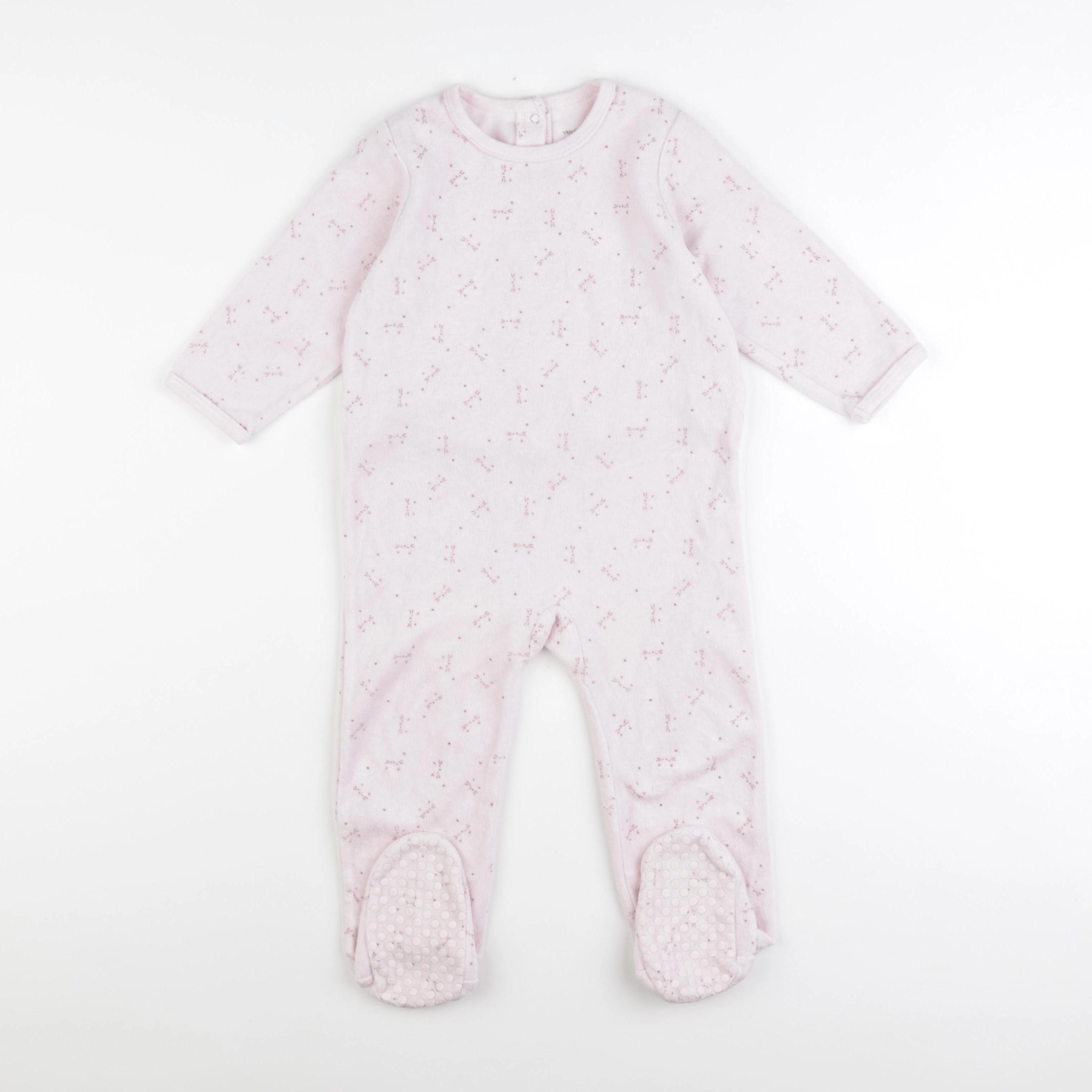 Vertbaudet - pyjama velours rose - 2 ans